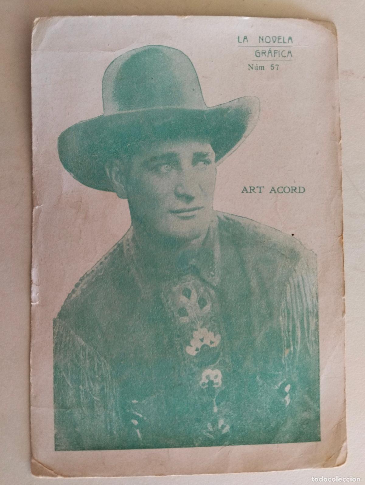 Cine: FOTOGRAFIA, ART ACORD, CARTULINA LA NOVELA GRAFICA, N&ordm; 57, A&Ntilde;OS 30