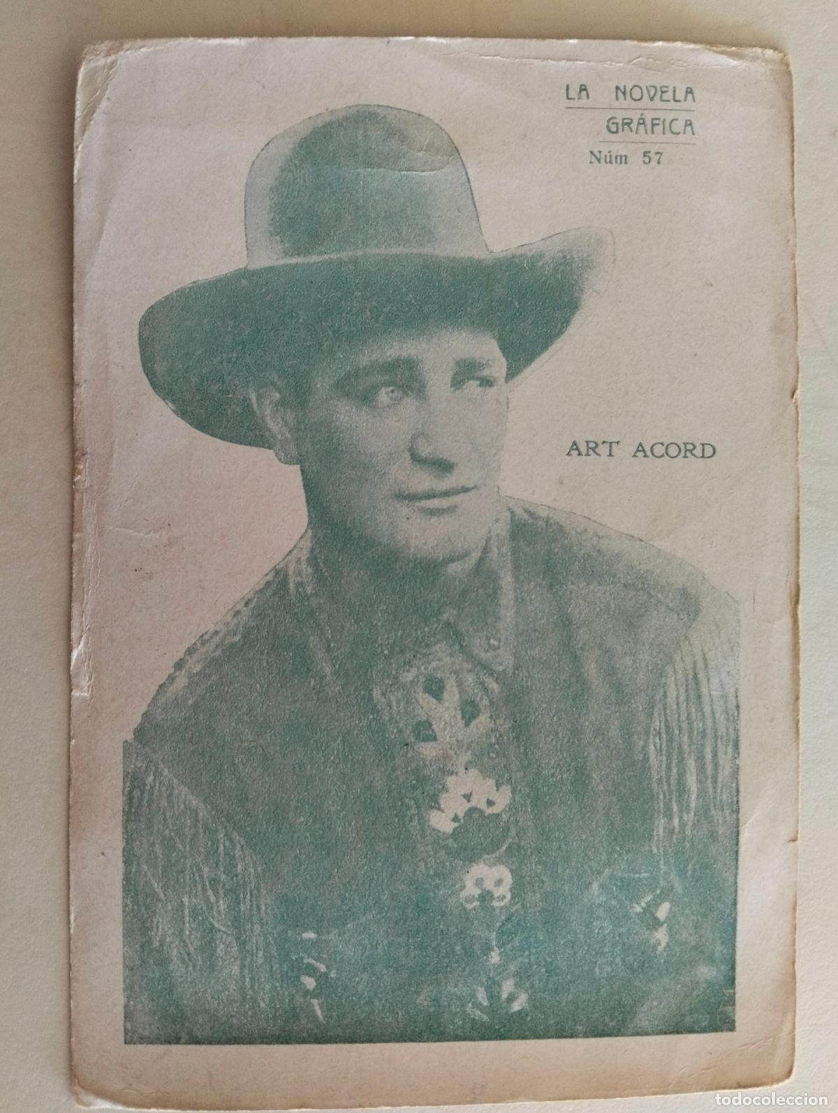 Cine: FOTOGRAFIA, ART ACORD, CARTULINA LA NOVELA GRAFICA, N&ordm; 57, A&Ntilde;OS 30