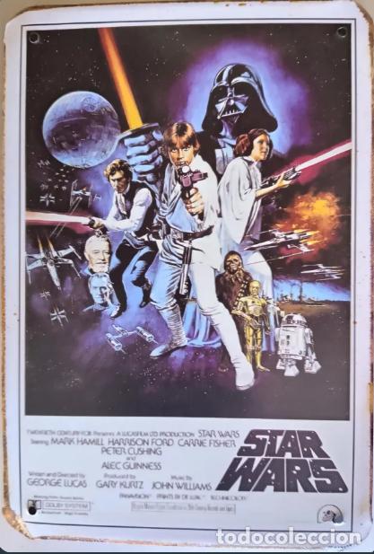 Cine: Placa Star Wars Original Pel&iacute;cula Cl&aacute;sica