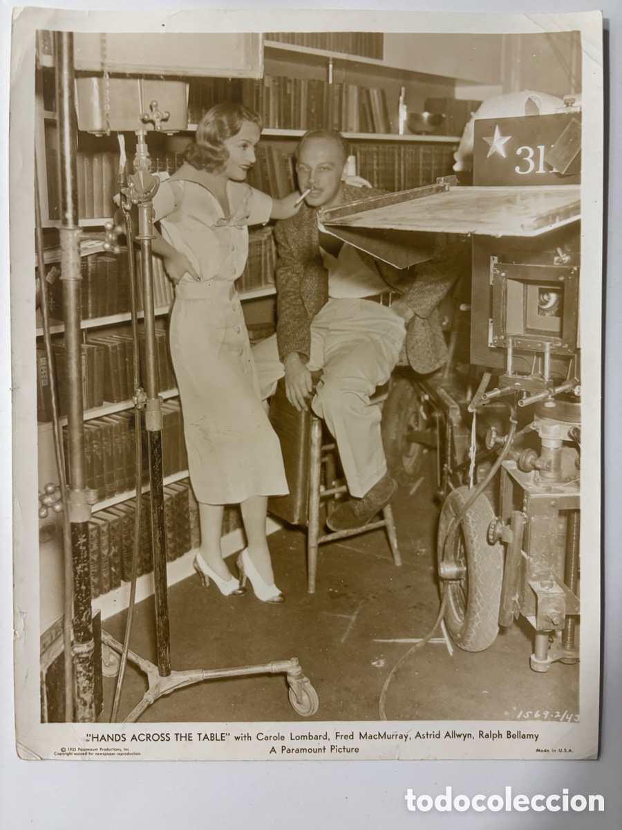 Cine: Foto original Paramount de Carole Lombard y el Director Mitchell Leisen