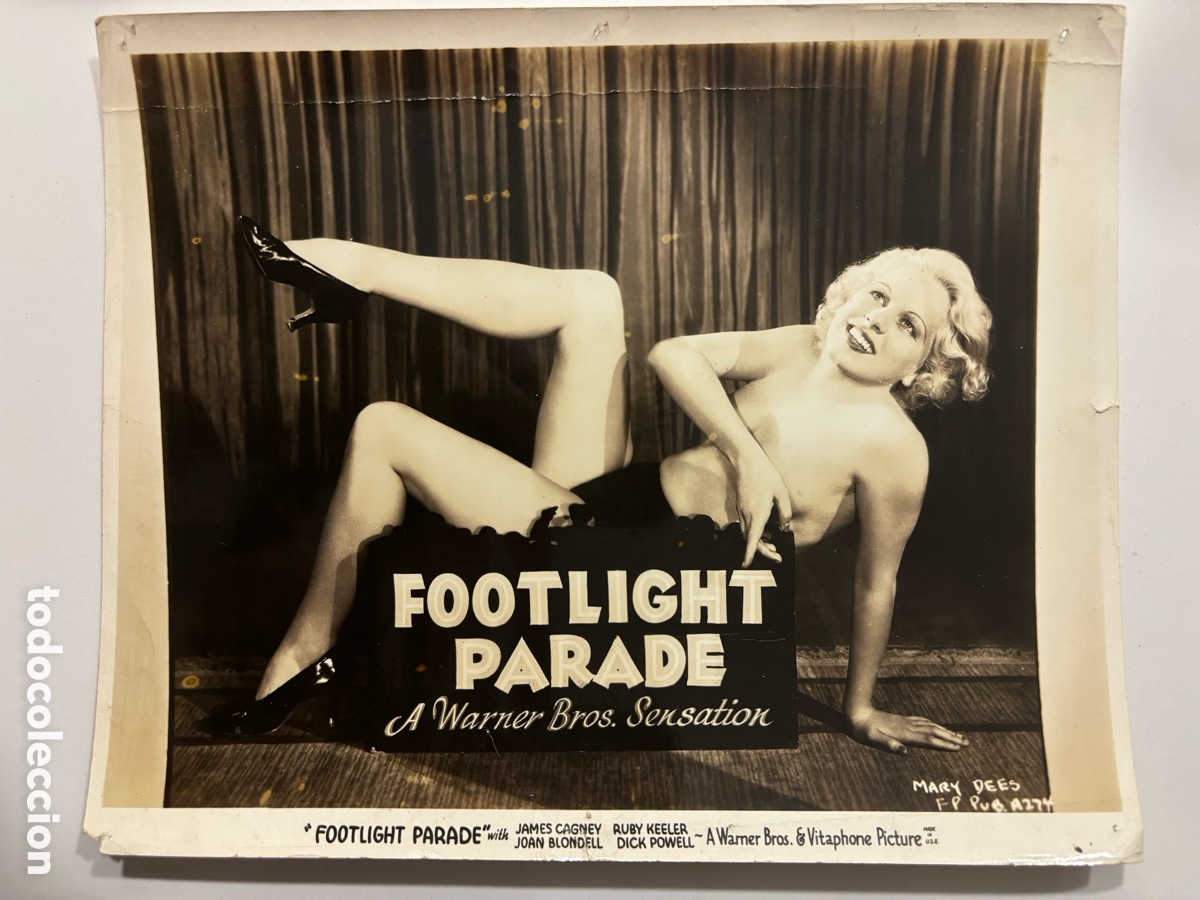 Cine: Foto original Warner Mary Dees desfile de candilejas Footlight parade