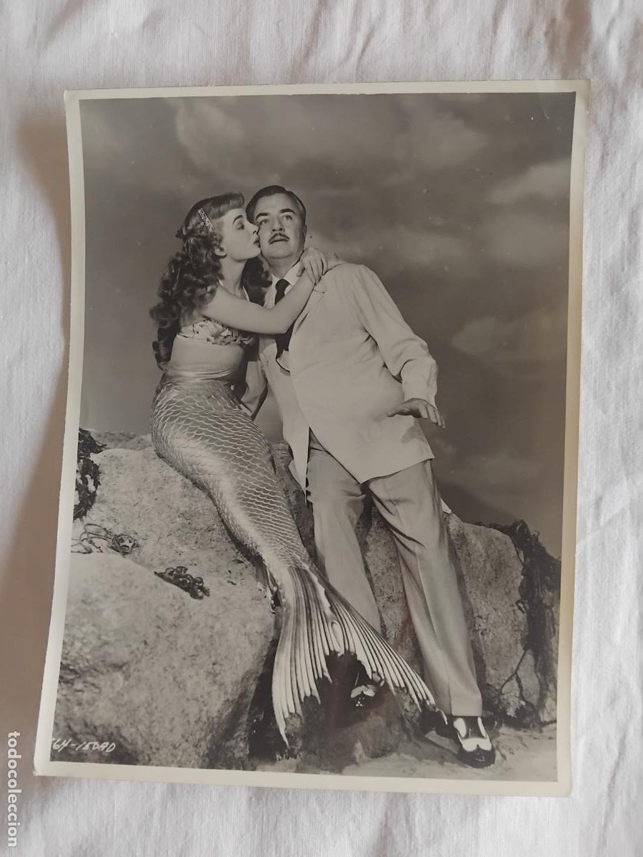 Cine: FOTO DE LA PELICULA DOMADOR DE SIRENAS. ANN BLYTH Y WILLIAM POWELL. ARCHIVO BERMEJO. 18 X 24 cm.