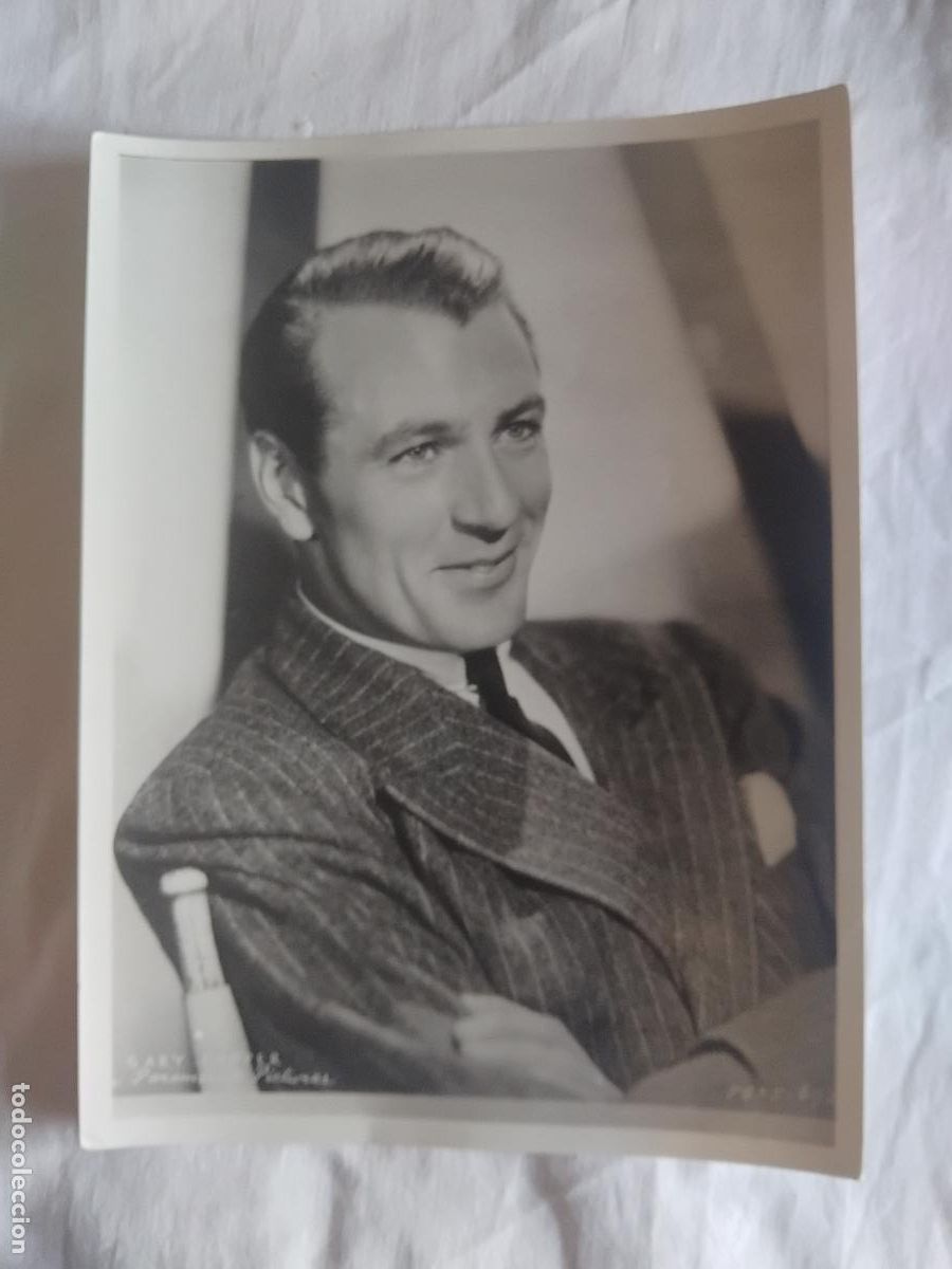 Kino: FOTO DE GARY COOPER ESTRELLA DE LA PARAMOUNT 18,50 X 25 cm