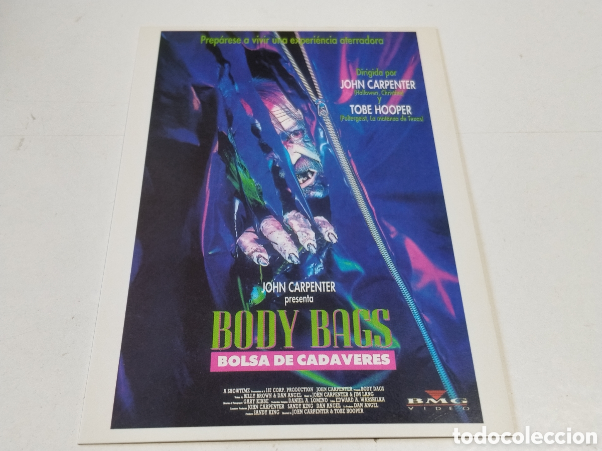 Cine: Postal Cine Body Bags , Bolsa de Cadaveres
