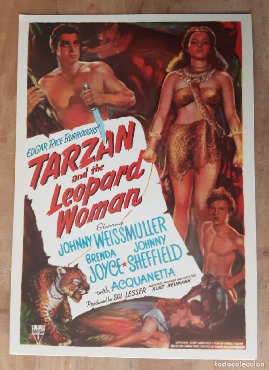 Cine: TARZAN AND THE LEOPARD WOMAN ( TARZAN Y LA MUJER LEOPARDO), JOHNNY WEISSMULLER, BRENDA JOYCE.