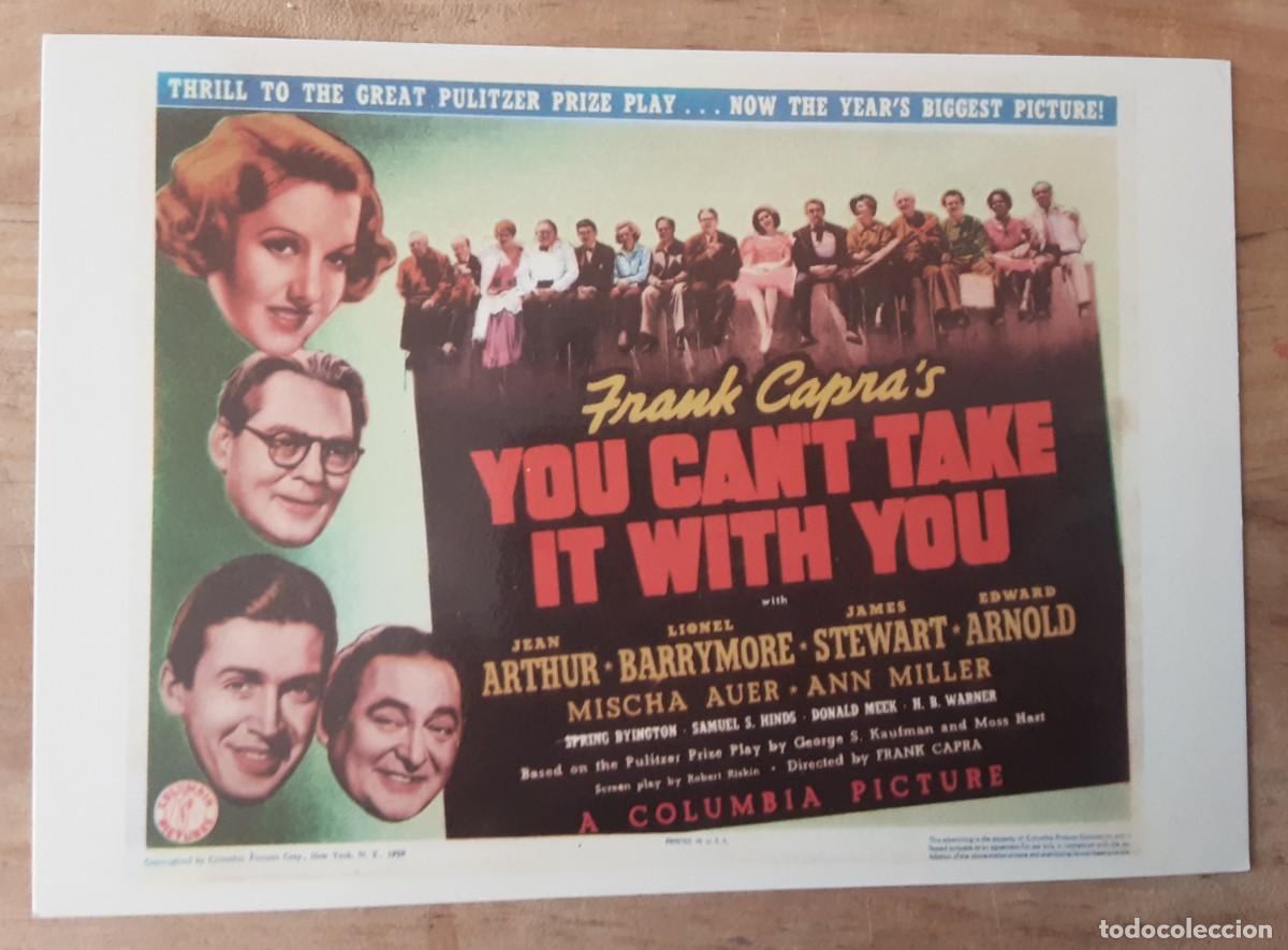 Cine: YOU CAN'T TAKE IT WITH YOU( VIVE COMO QUIERAS), JEAN ARTHUR, JAMES STEWART, LIONEL BARRYMORE.