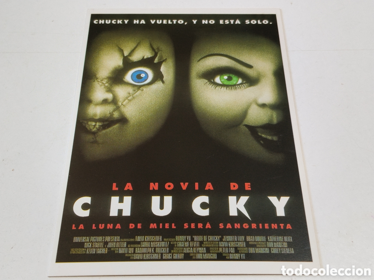 Cine: Postal Cine La Novia de Chucky La luna de miel ser&aacute; sangrienta.