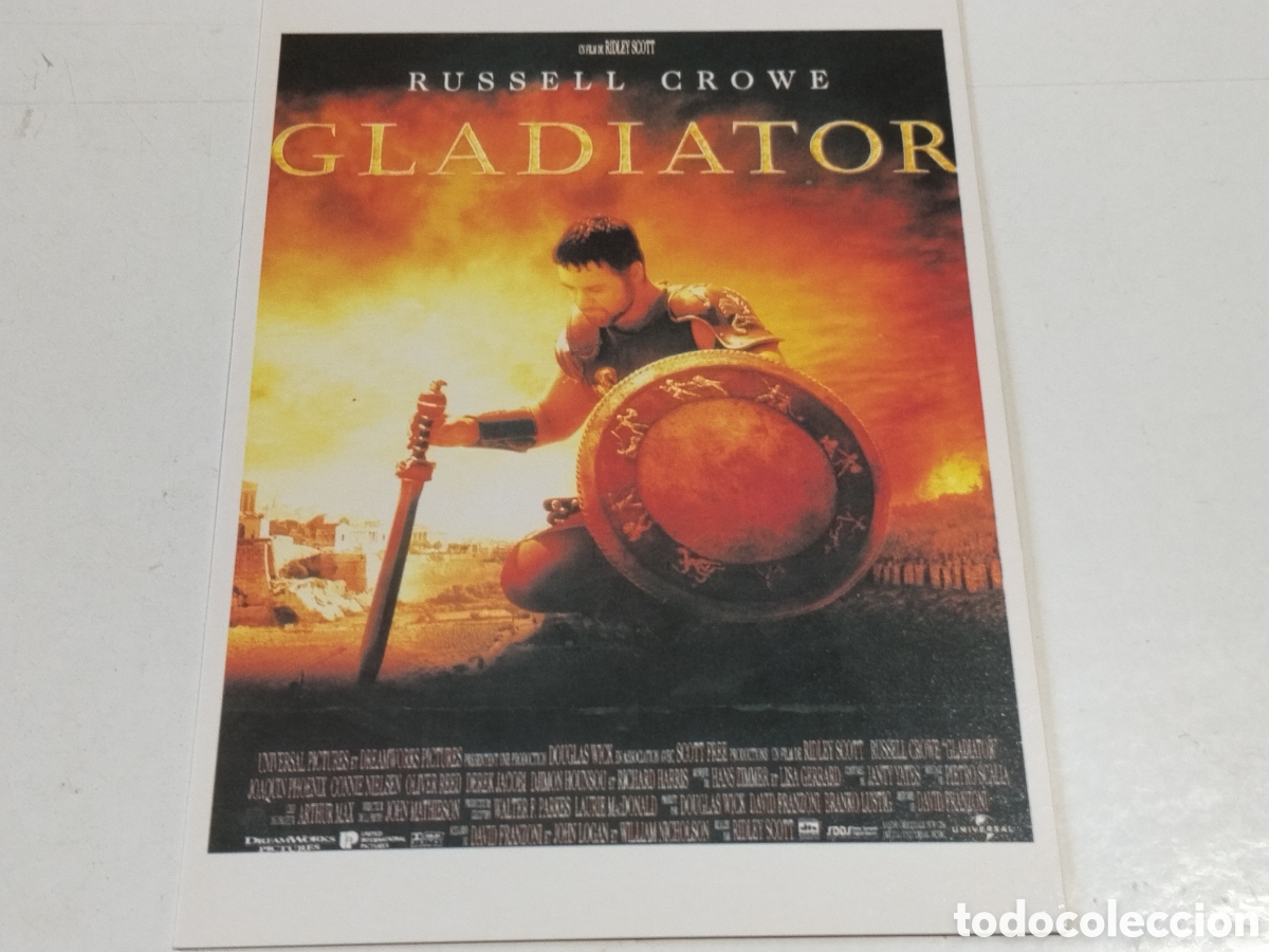 Cine: Postal Cine Gladiator , Russell Crowe