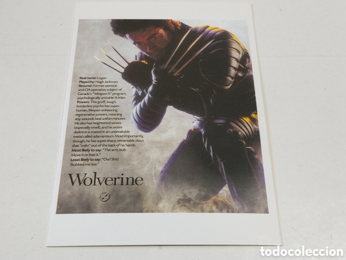 Cine: Postal Cine Wolverine