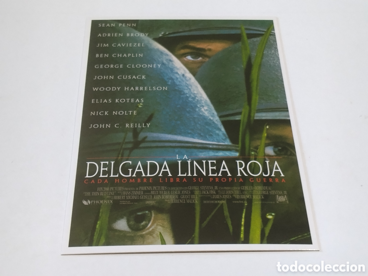 Cine: Postal Cine La delgada l&iacute;nea roja