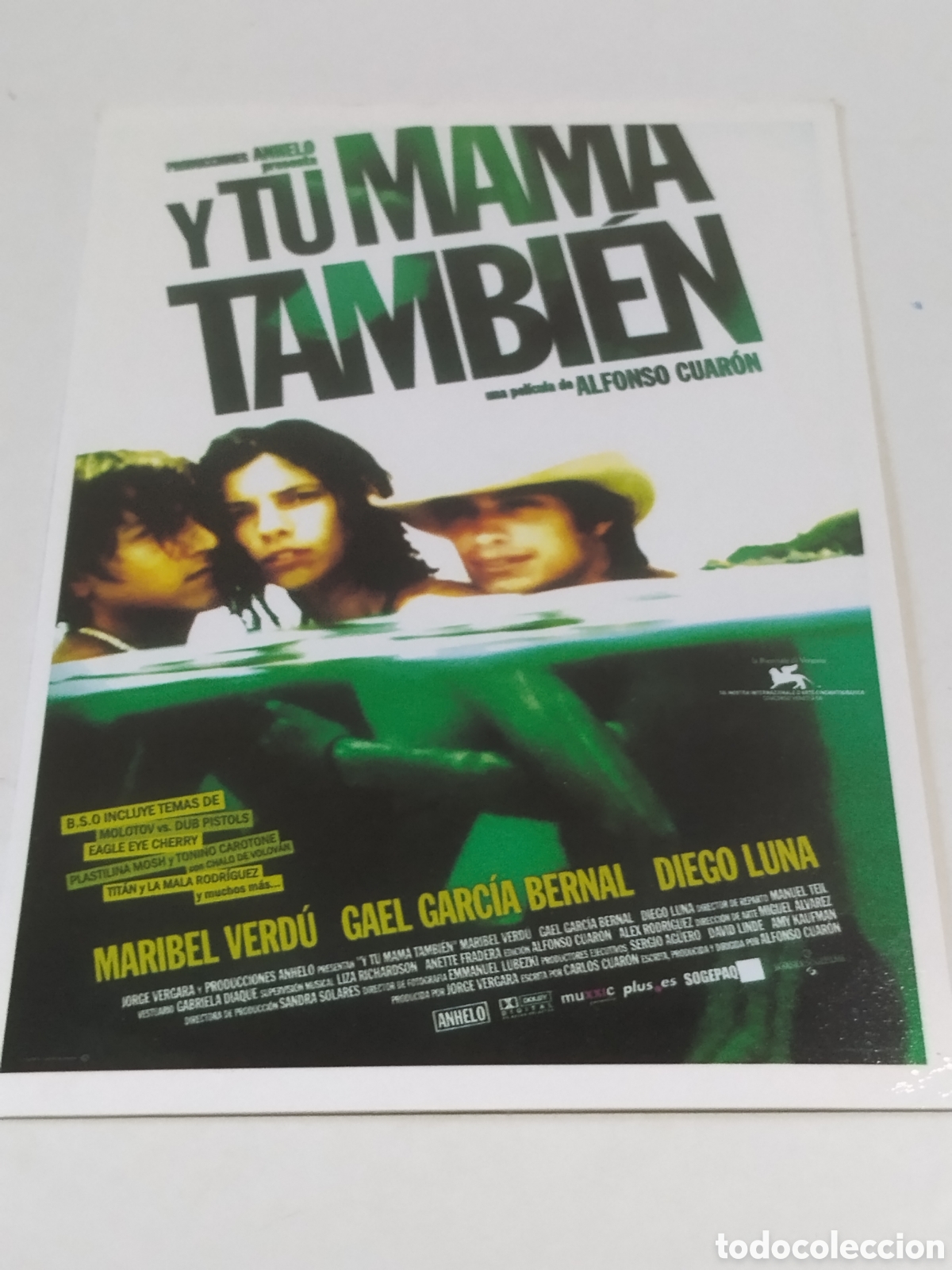 Cine: Postal Cine Y tu mama tambi&eacute;n de Alfonso Cuar&oacute;n