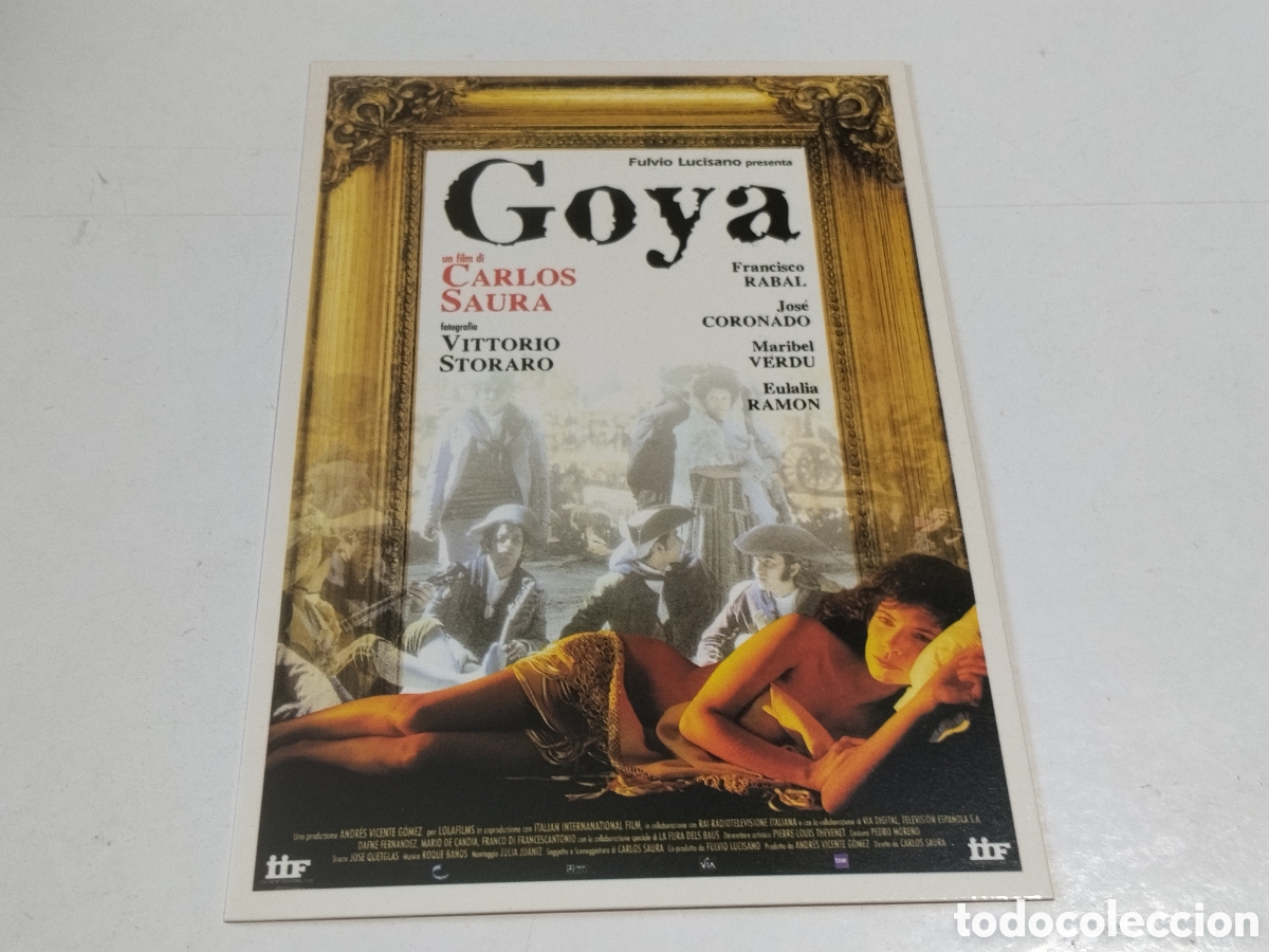 Cine: Postal Cine Goya de Carlos Saura