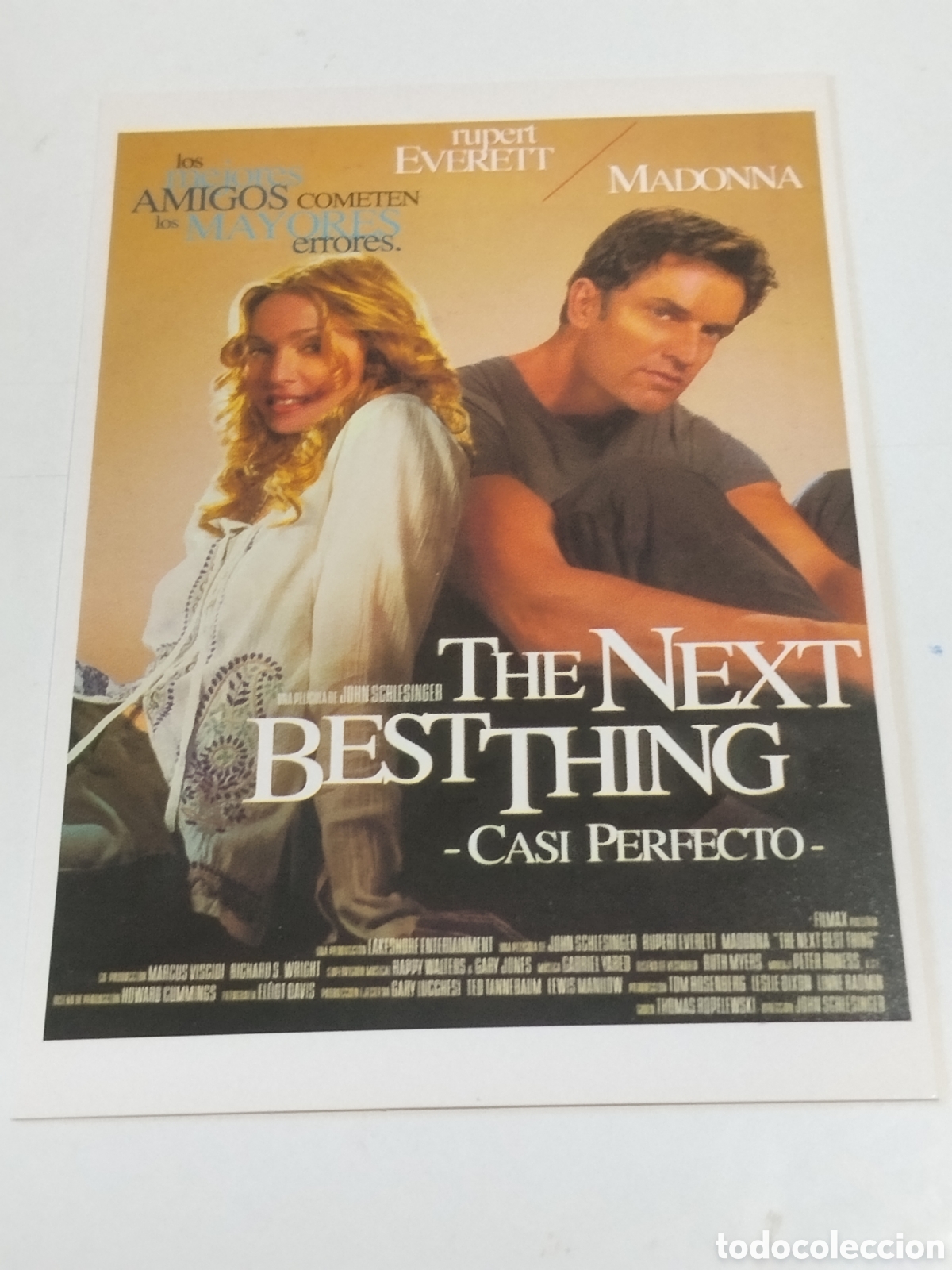 Cine: Postal Cine The Next bestthing , Casi Perfecto de John Shelesinger