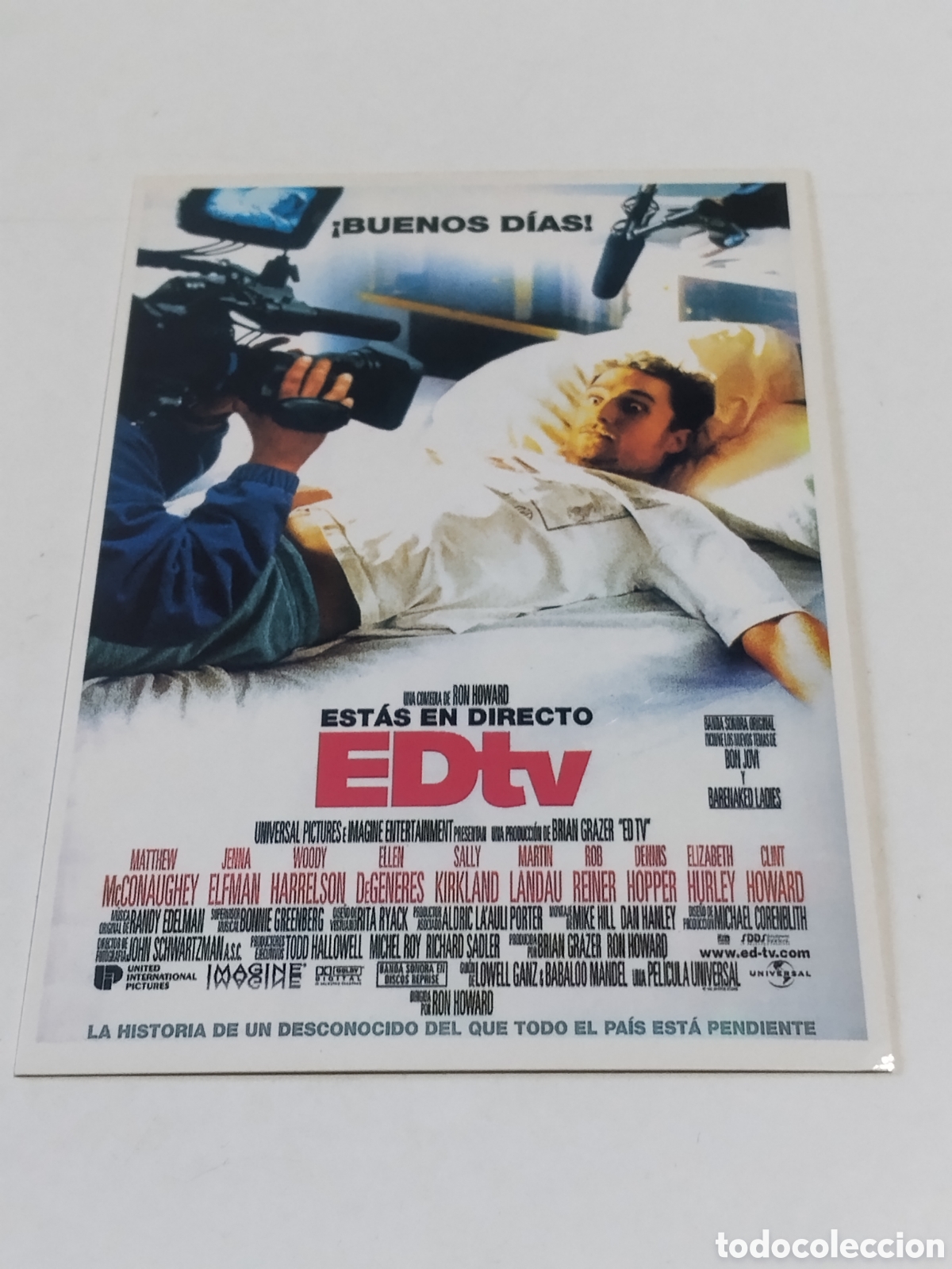 Cine: Postal Cine Est&aacute;s en directo EDtv de Ron Howard