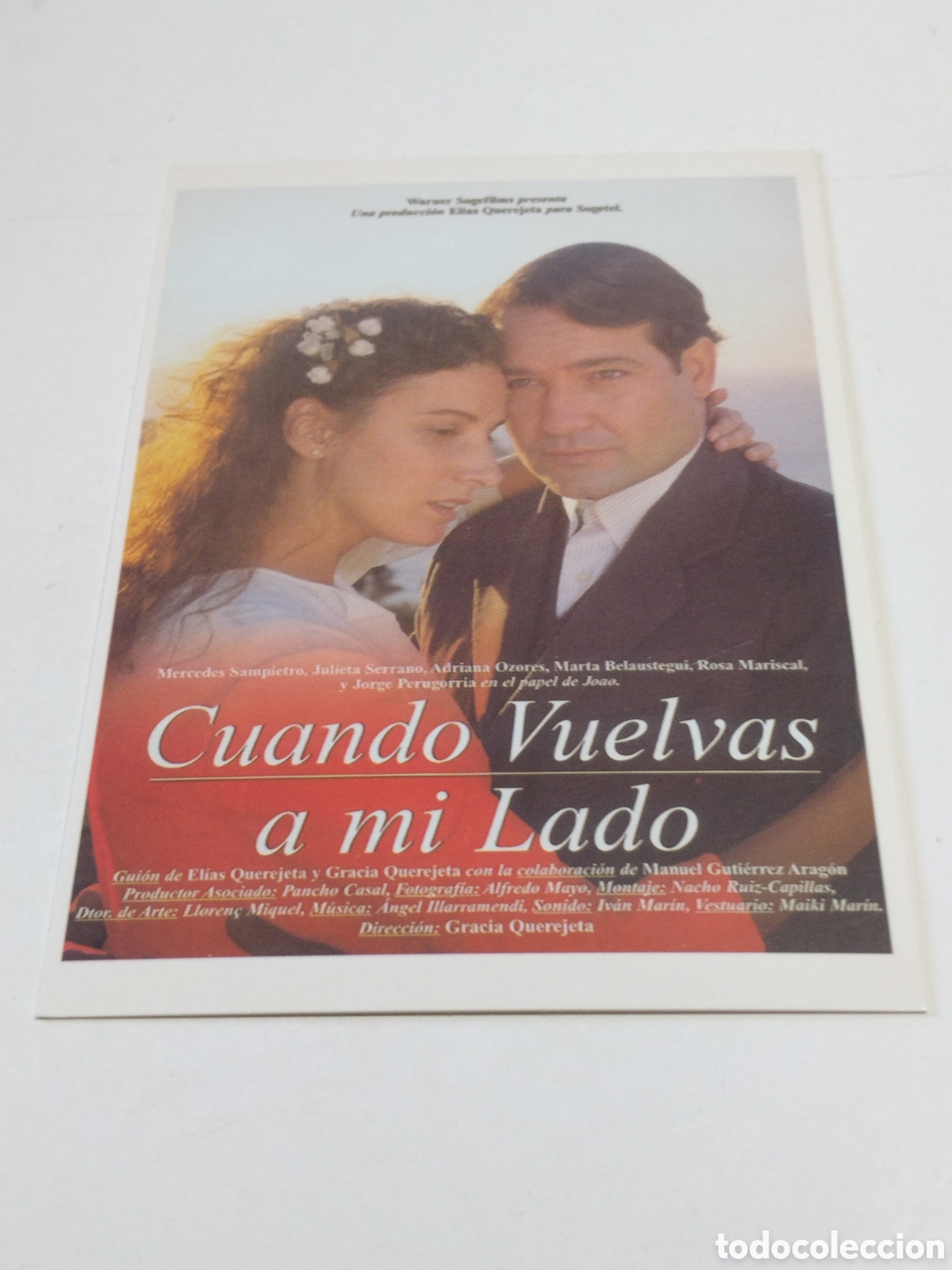Cine: Postal Cine Cuando vuelvas a mi lado