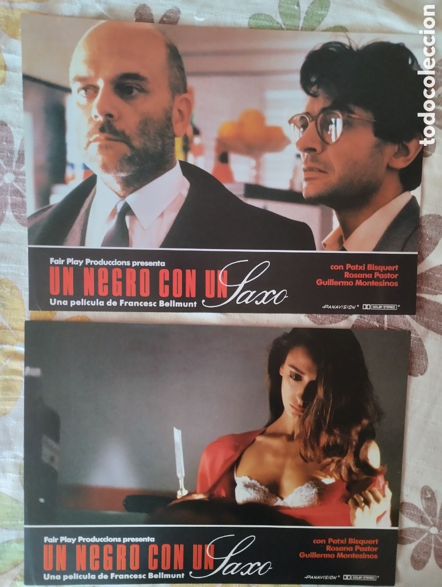 Cine: 2 FOTOCROMOS - UN NEGRO CON UN SAXO
