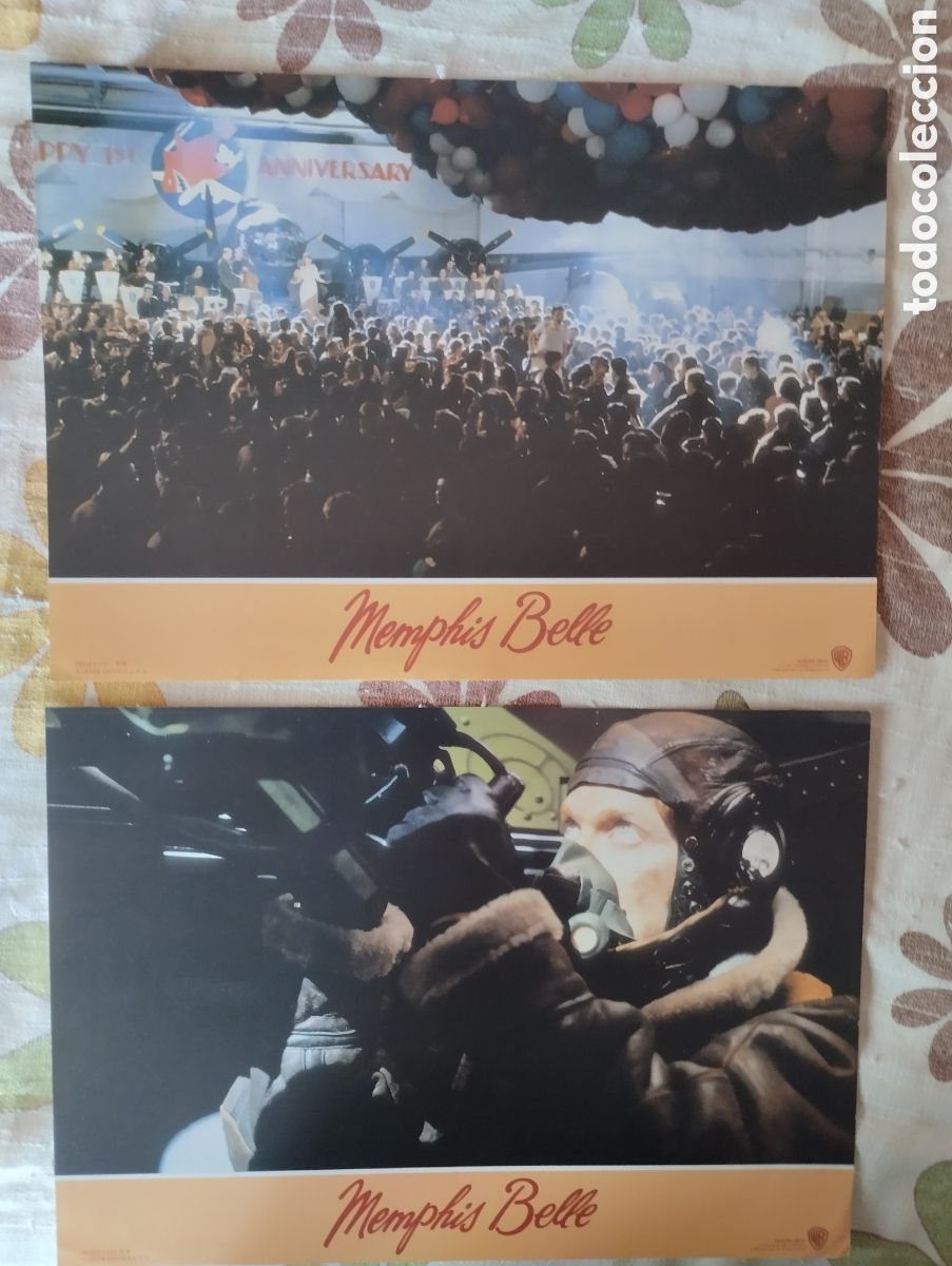 Cine: 2 FOTOCROMOS - MEMPHIS BELLE