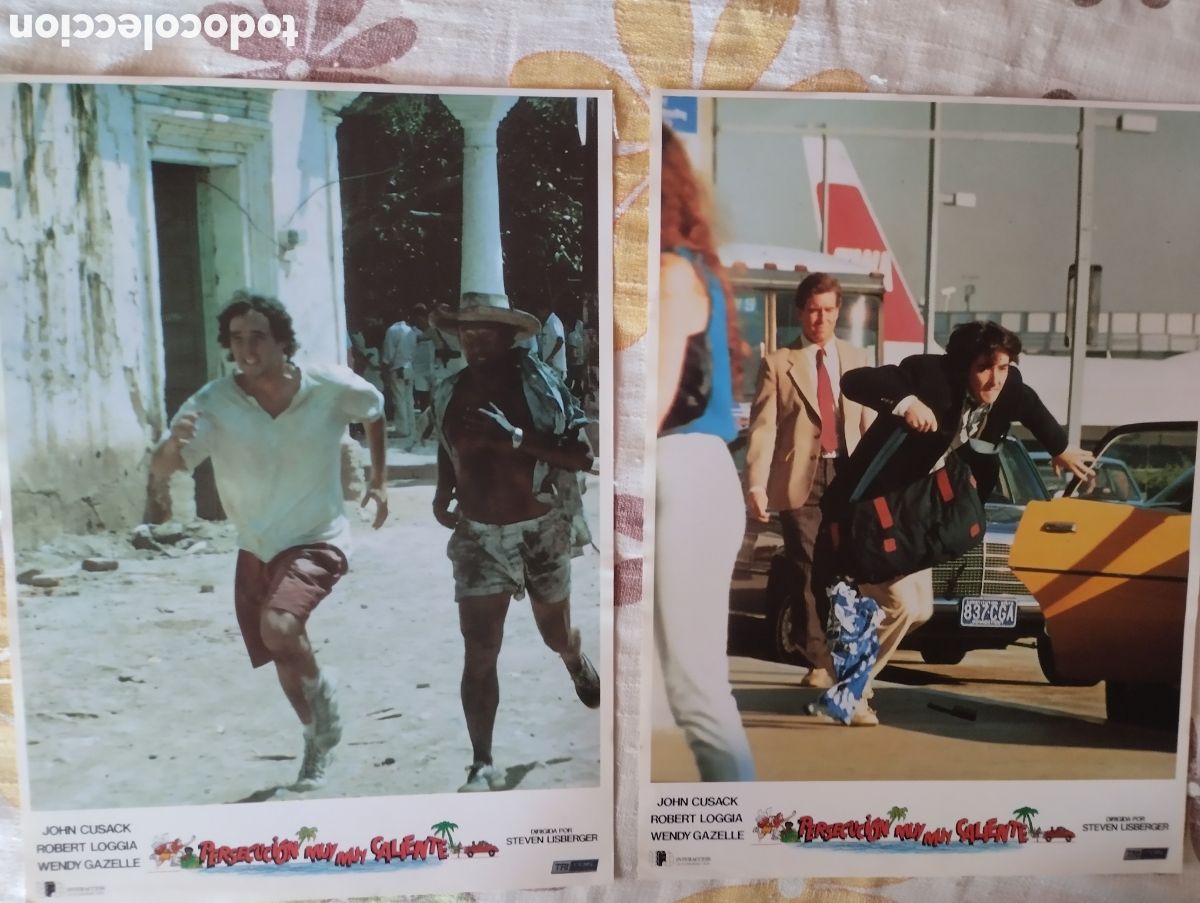 Cine: 2 FOTOCROMOS - PERSECUCION MUY MUY CALIENTE