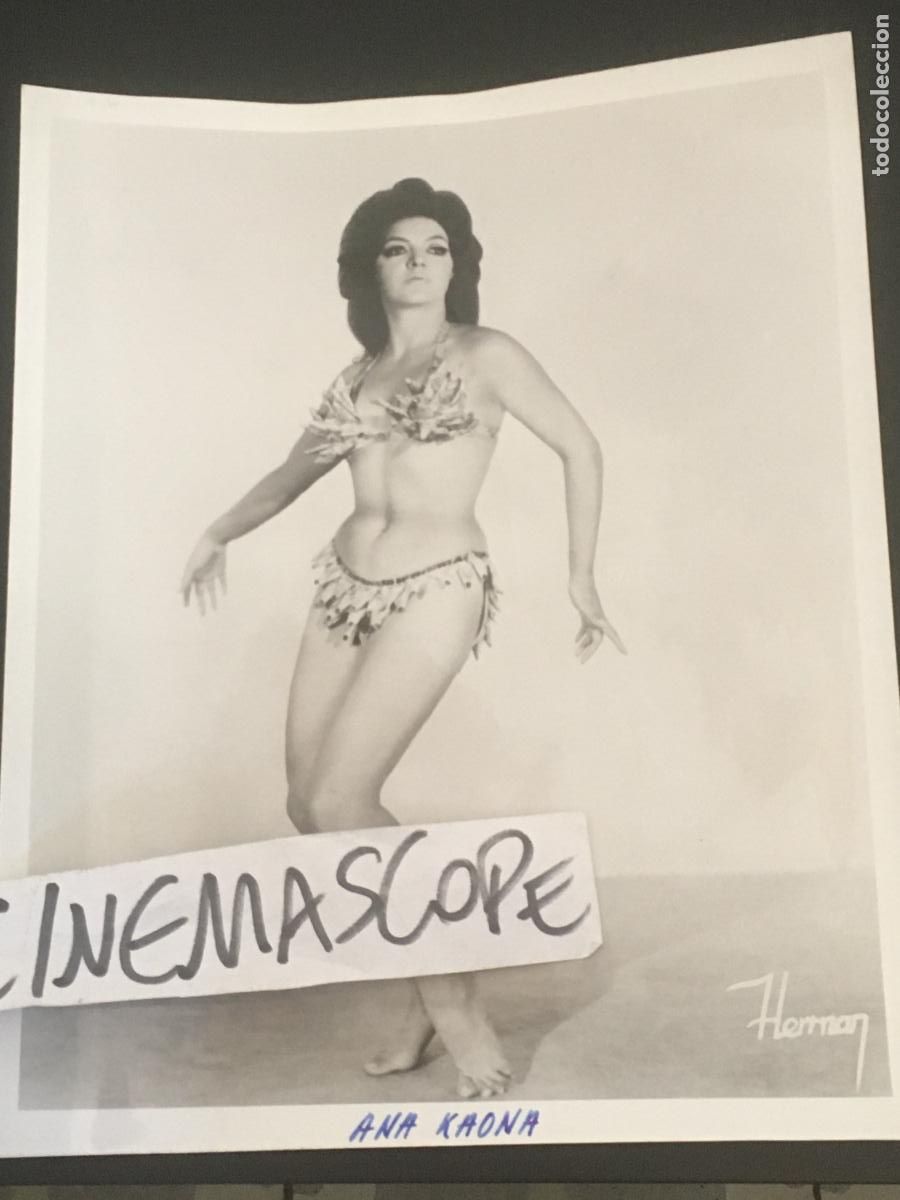 Cine: ana kaona actriz vedette cantante revista music hall foto original antigua