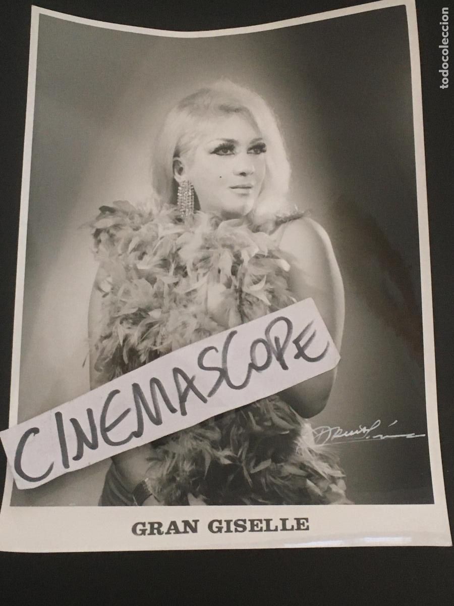 Cine: gran giselle actriz vedette cantante revista music hall foto original antigua