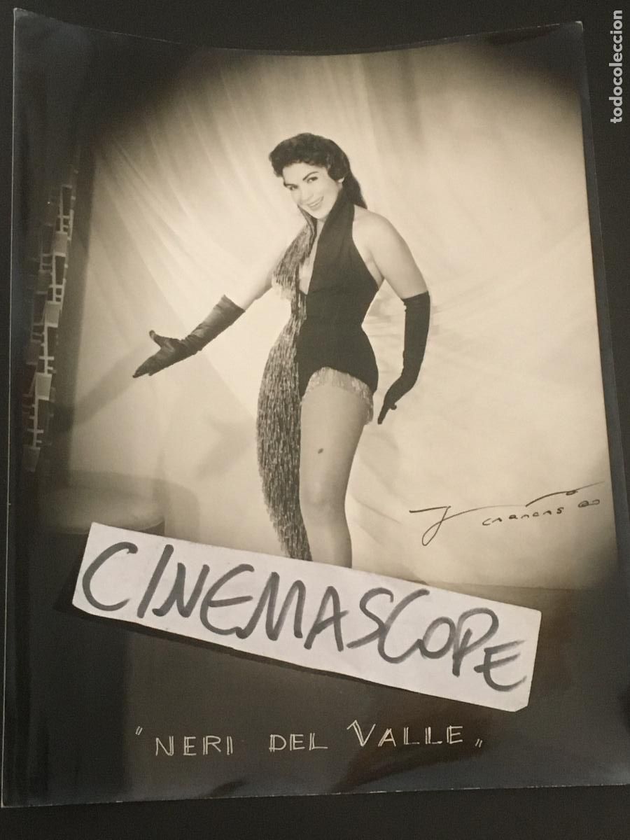 Cine: neri del valle actriz vedette cantante revista music hall foto original antigua