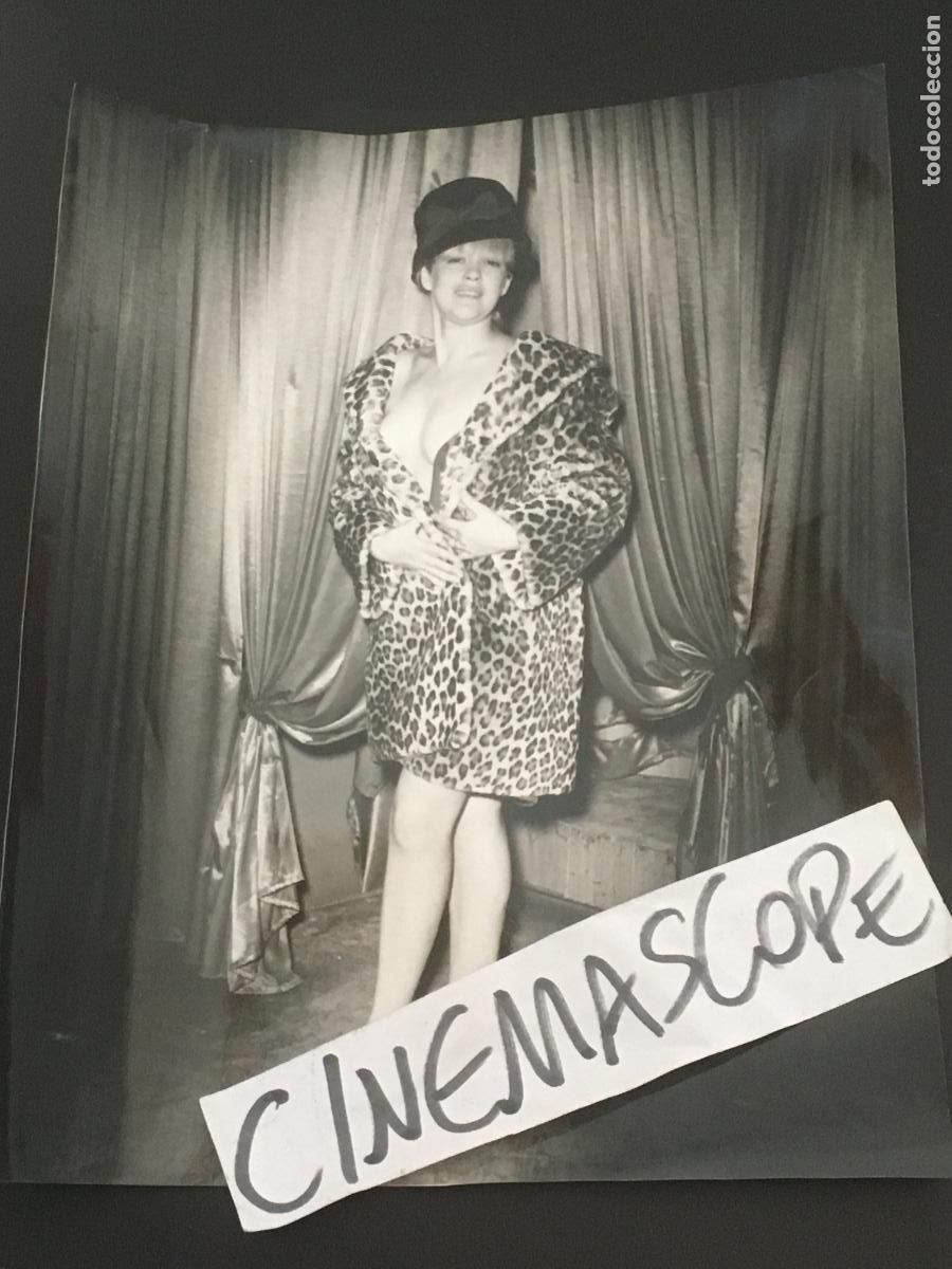 Cine: bella donna actriz vedette cantante revista music hall foto original antigua