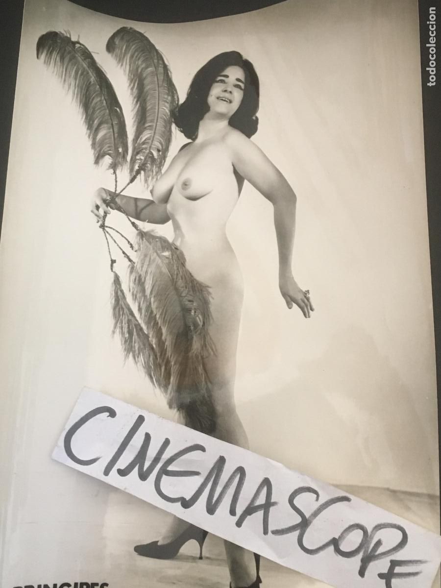 Cine: grupo los principes actriz vedette cantante revista music hall foto original antigua desnudo