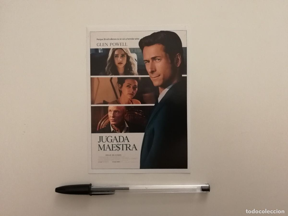Cine: FICHA COLECCIONABLE -10*15- JUGADA MAESTRA - GLEN POWELL - Margaret Qualley