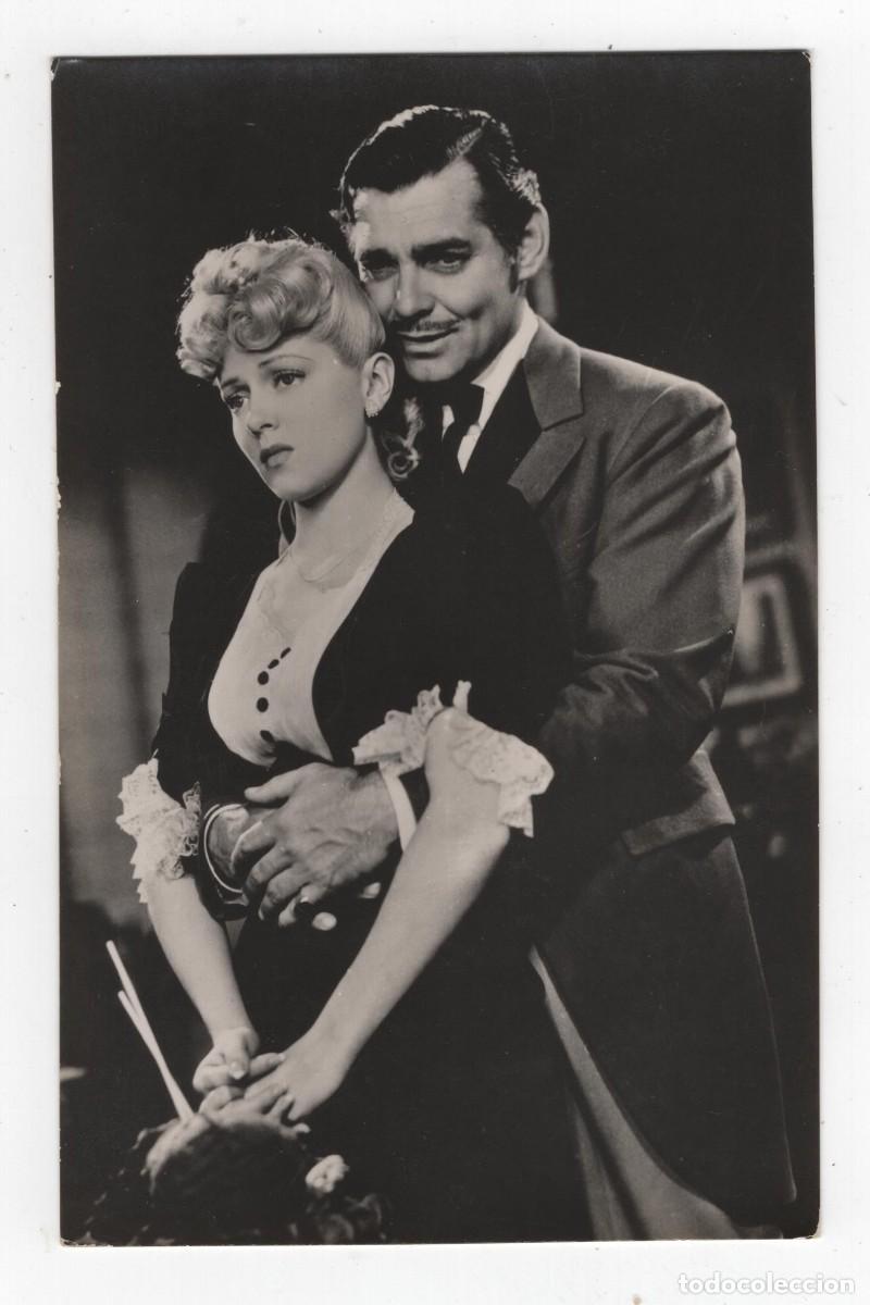 Cine: CLARK GABLE Y LANA TURNER POSTAL ESCRITA
