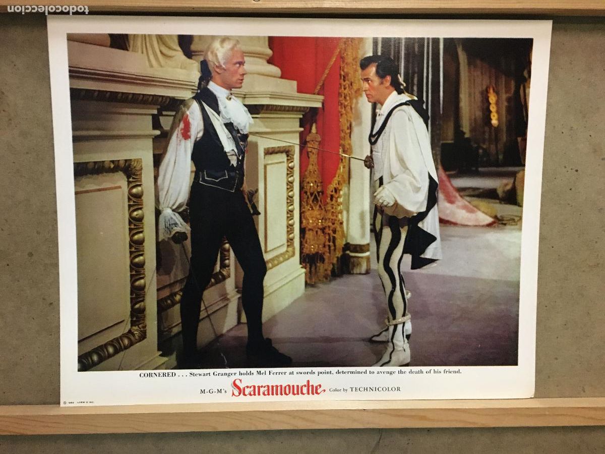 Cinema: AFJ61 SCARAMOUCHE STEWART GRANGER MEL FERRER FOTOCROMO LOBBY ORIGINAL AMERICANO