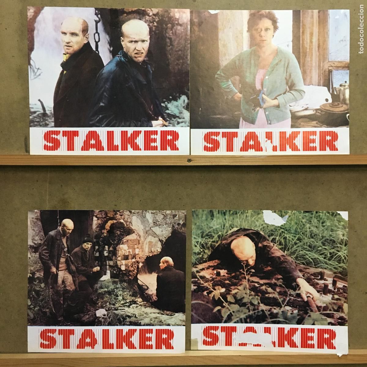 Cinema: AFJ64 STALKER ANDREI TARKOVSKY CIENCIA FICCION SOVIETICA SET 4 FOTOCROMOS ORIGINAL ESTRENO