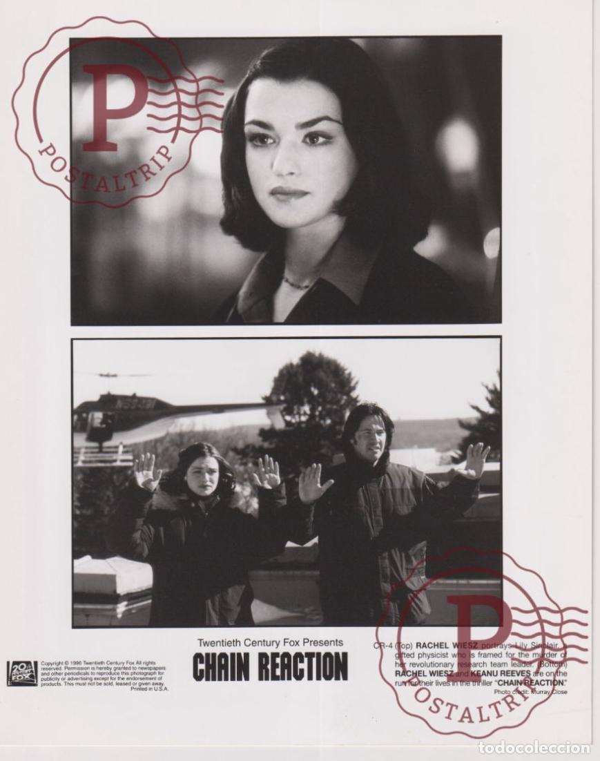 Cinema: CHAIN REACTION. CINE CINEMA. ACTOR ACTRESS ACTRIZ +-23.5x17.5CM