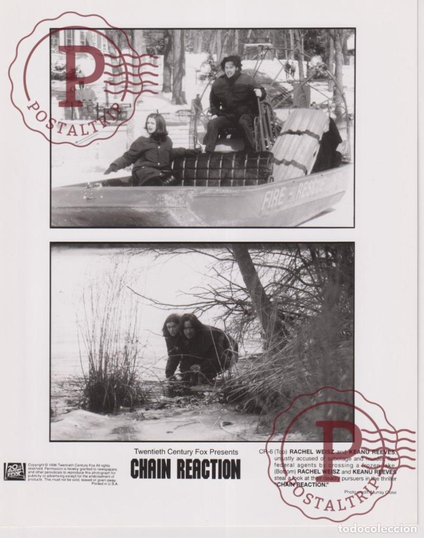 Cinema: CHAIN REACTION. CINE CINEMA. ACTOR ACTRESS ACTRIZ +-23.5x17.5CM