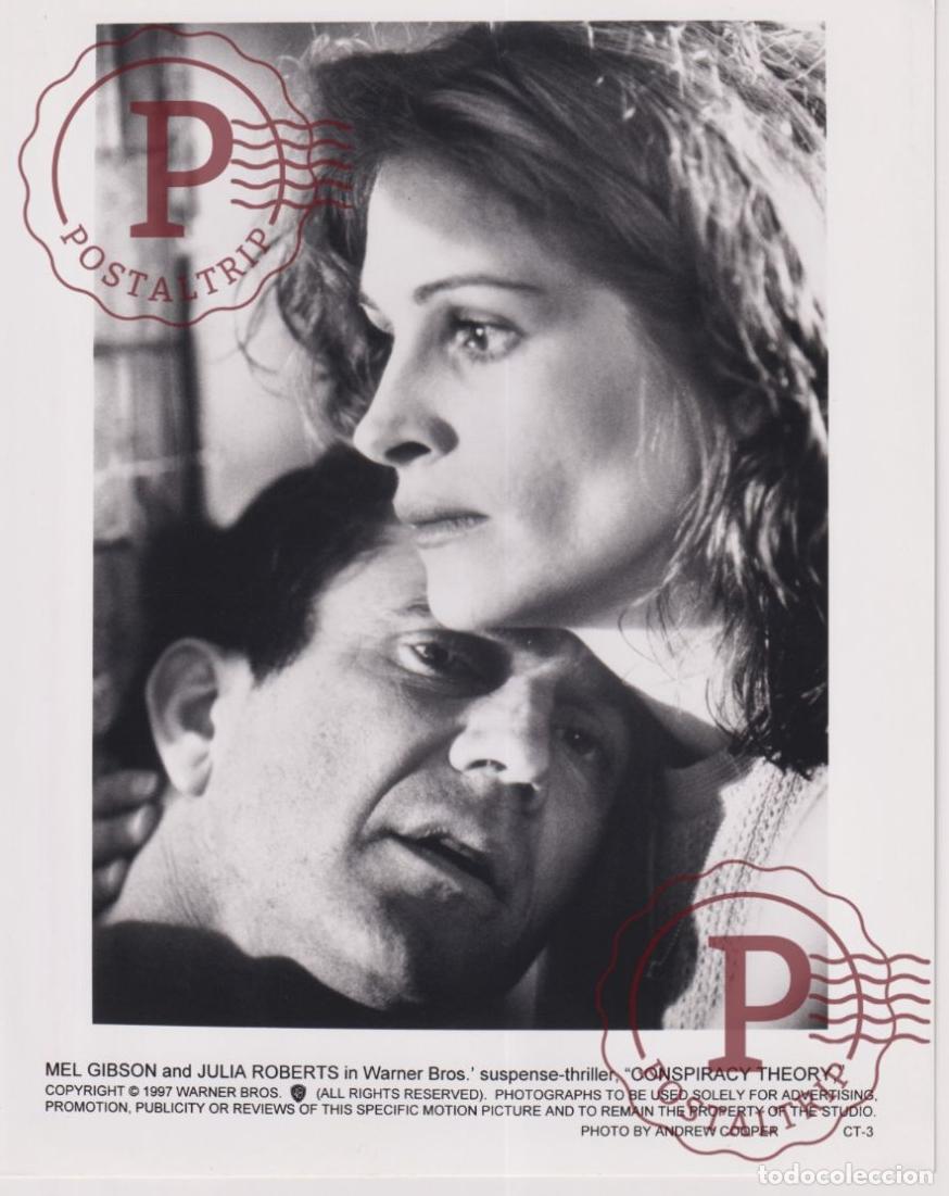 Kino: CONSPIRACY THEORY. JULIA ROBERTS. MEL GIBSON. CINE. CINEMA. ACTOR. ACTRESS. ACTRIZ. +-25X20