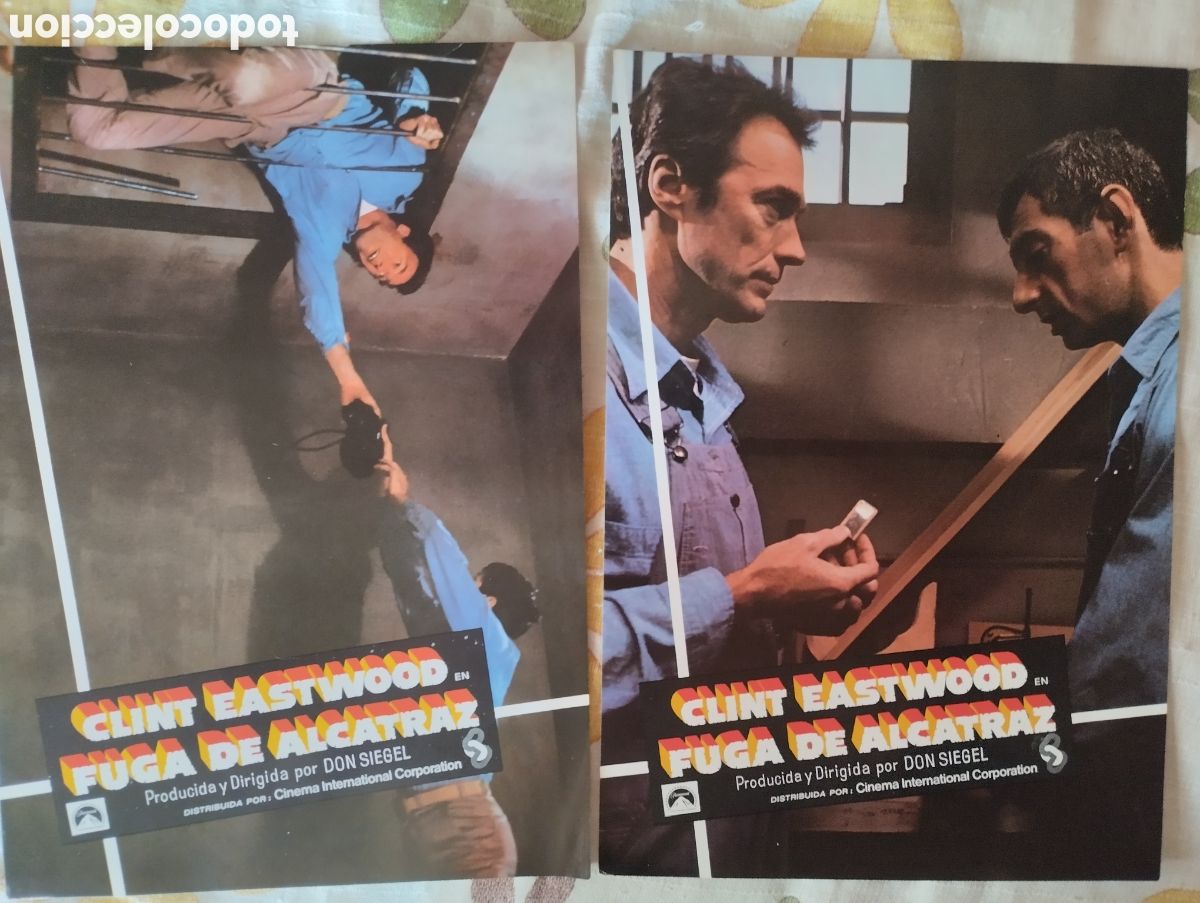 Cine: 4 FOTOCROMOS - LA FUGA DE ALCATRAZ