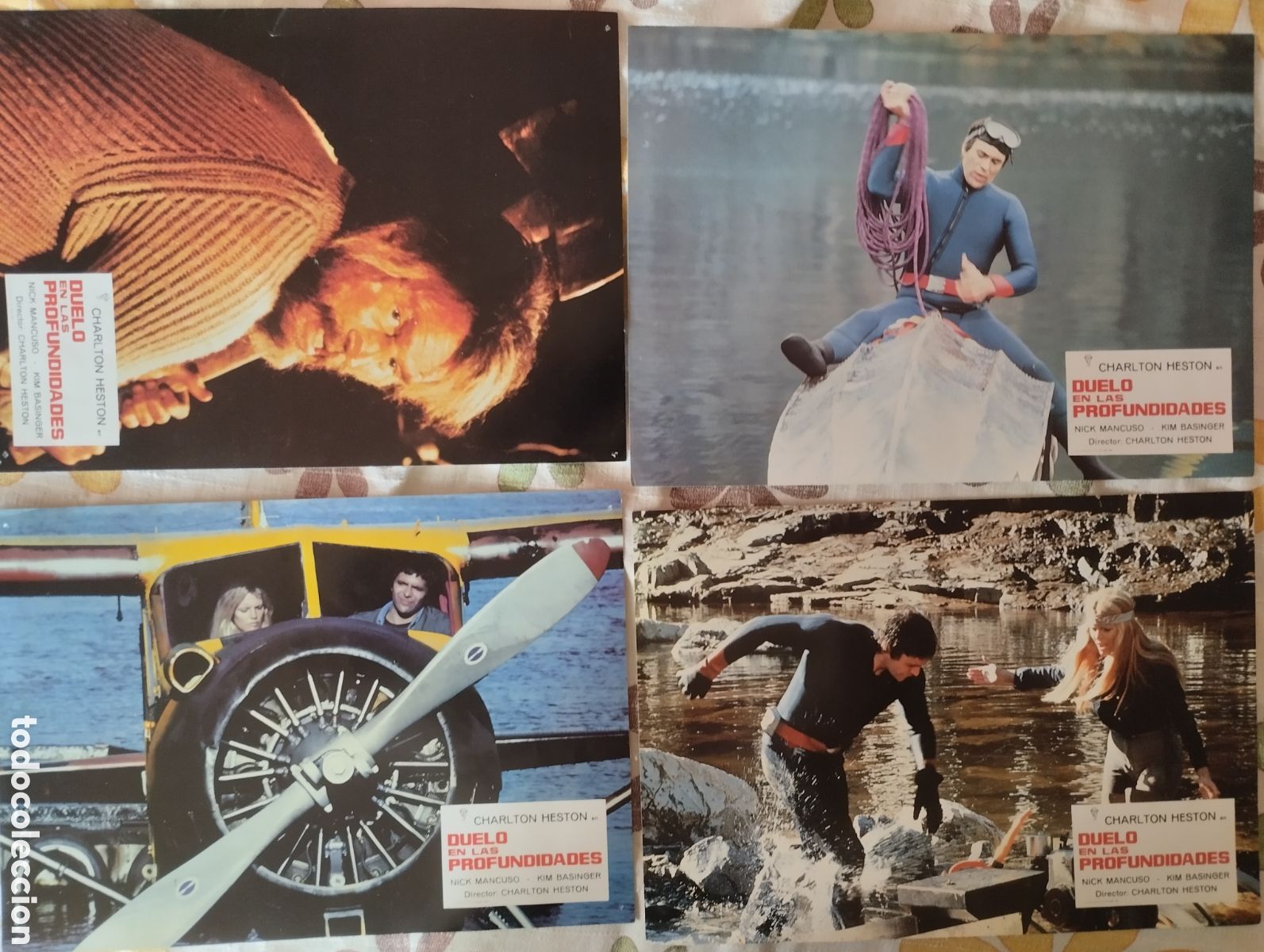 Cine: 4 FOTOCROMOS - DUELO EN LAS PROFUNDIDADES