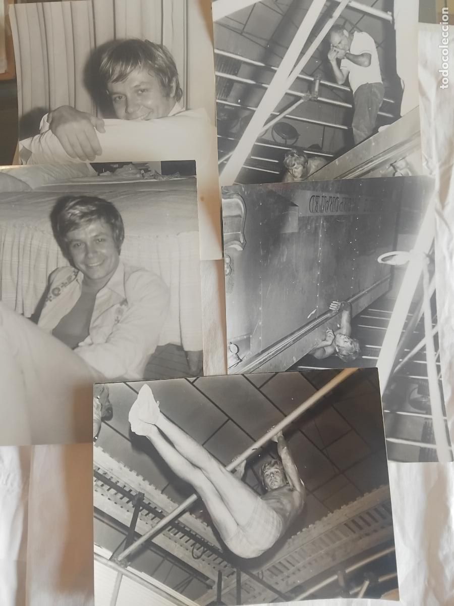 Cine: 5 FOTOGRAFIAS DE FABRIZIO CAPUCCI. EL ACTOR Y POSTERIORMENTE PRODCTOR ITALIANO. 18 X 24 cm.
