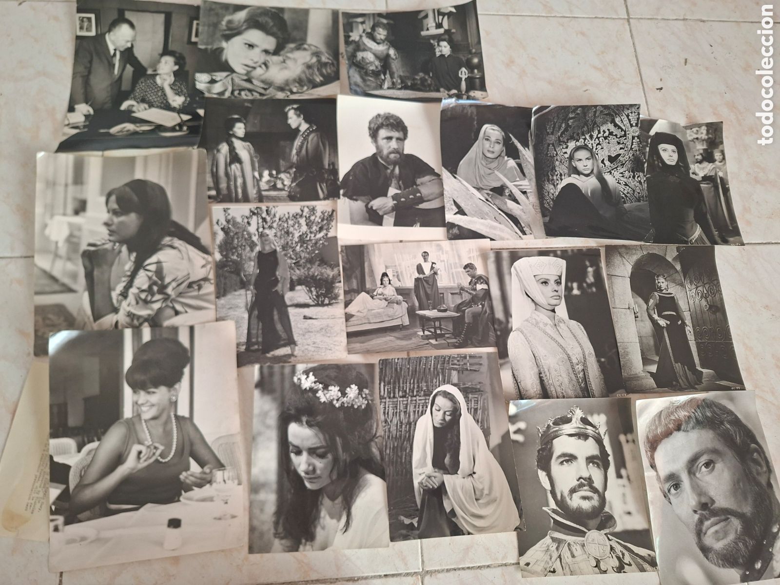 Cin&eacute;ma: Fotos de rodaje de el cid y Rey de reyes. Carmen Sevilla Sof&iacute;a loren