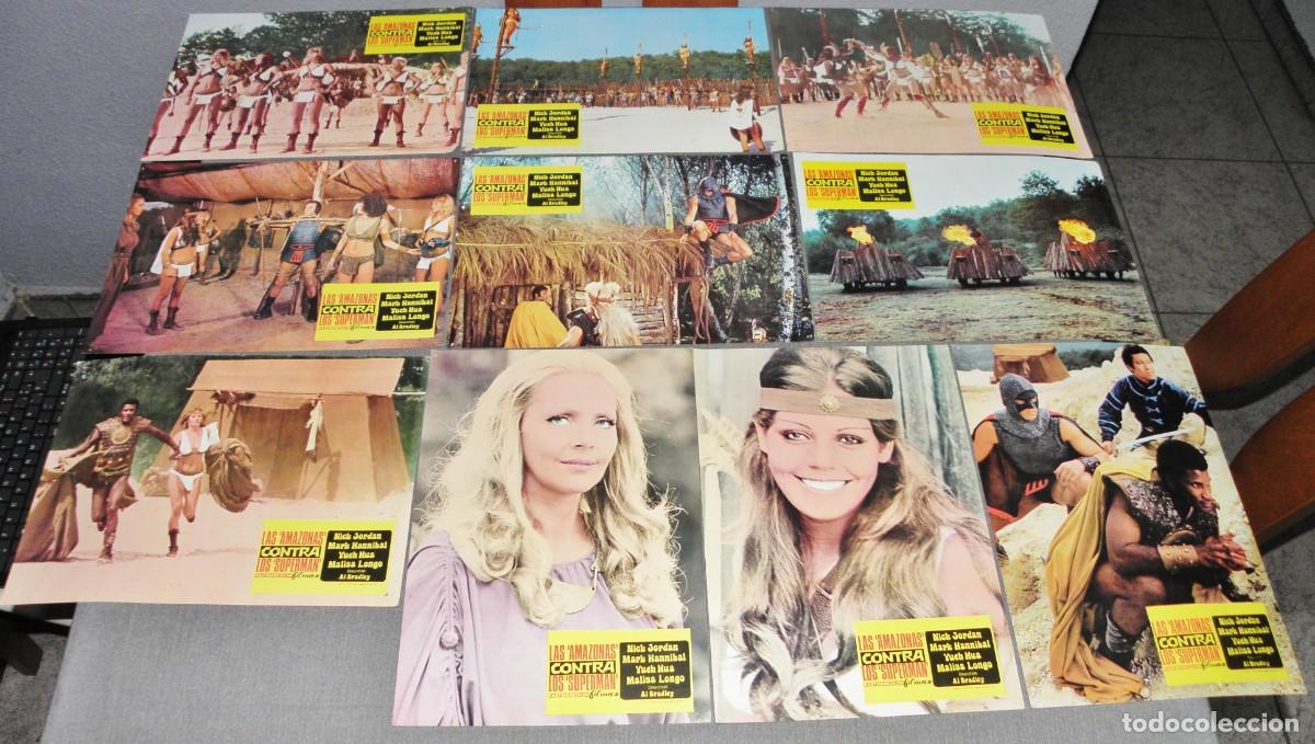 Cine: SET 10 FOTOCROMOS LAS AMAZONAS CONTRA LOS SUPERMAN A&Ntilde;O 1974