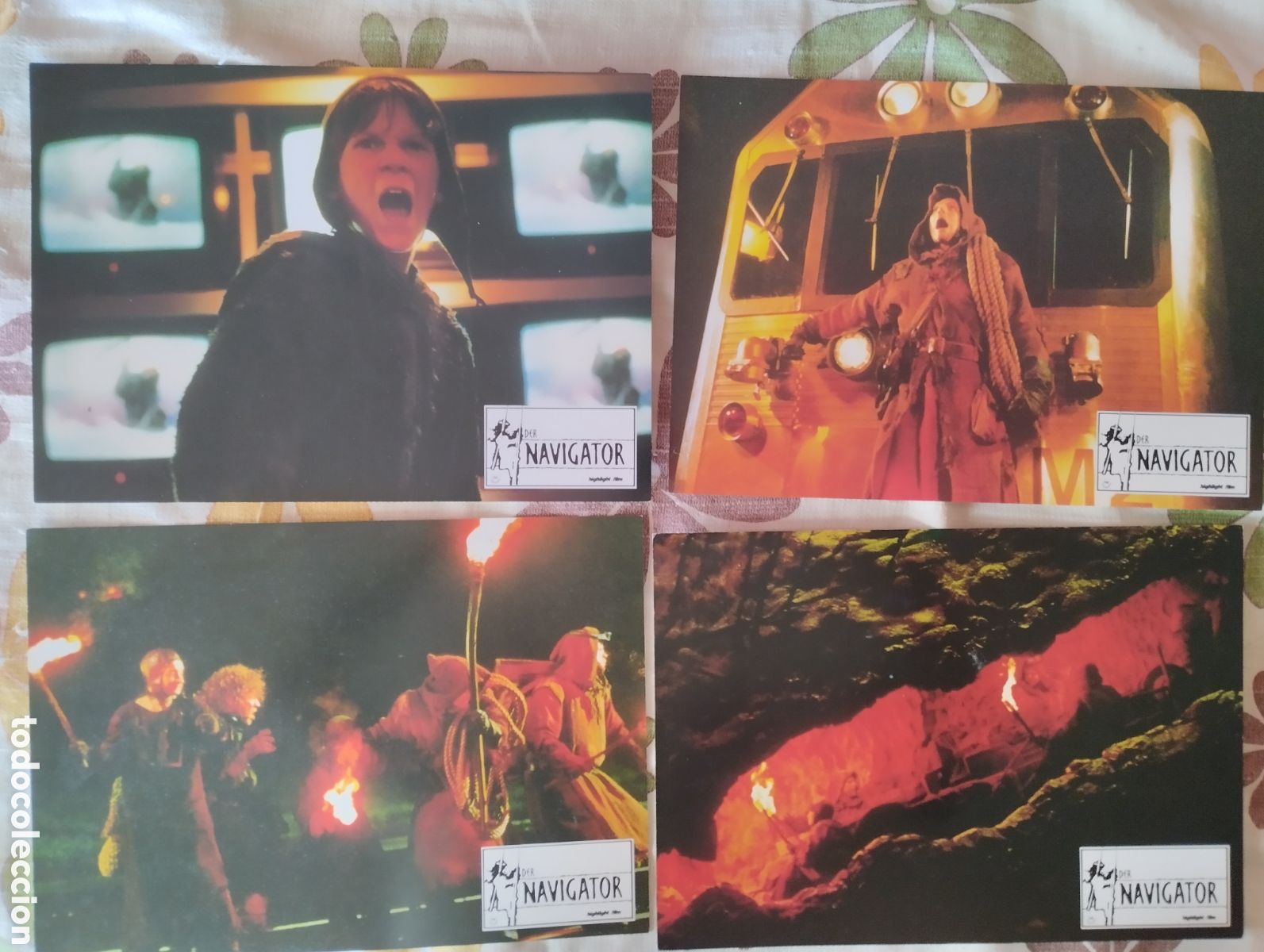 Cine: 8 LOBBY CARDS EN QLEMAN + POSTER - EL NAVEGANTE UNA ODISEA EN EL TIEMPO 1988
