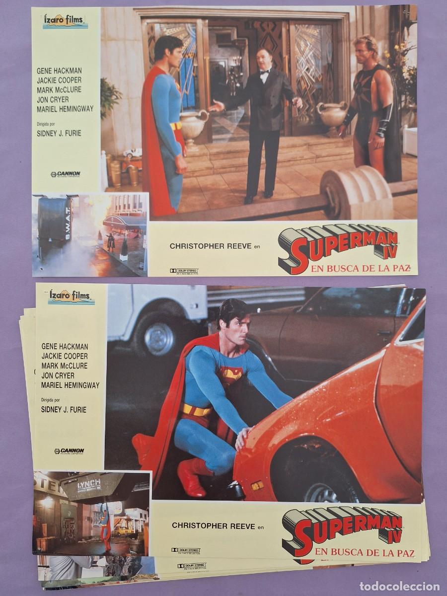 Cine: LOTE 12 FOTOCROMOS CINE SET COMPLETO SUPERMAN IV EN BUSCA DE LA PAZ CHISTOPHER REEVE F-58
