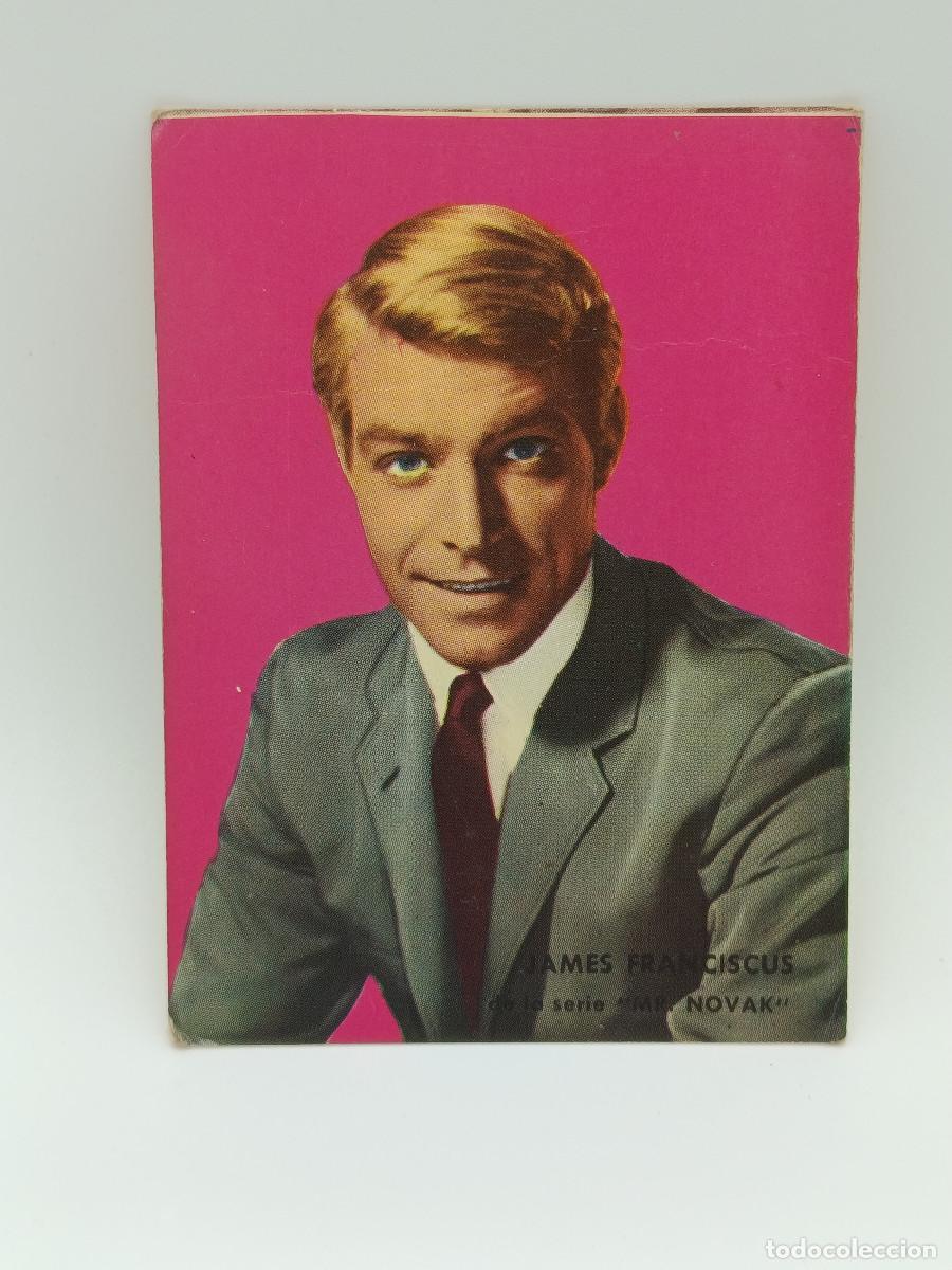 Cine: FOTO CROMO ANTIGUO CARTON 7,5CM X 10,5 CM APROXIMADAMENTE. A&Ntilde;OS 60. JAMES FRANCISCUS. PY