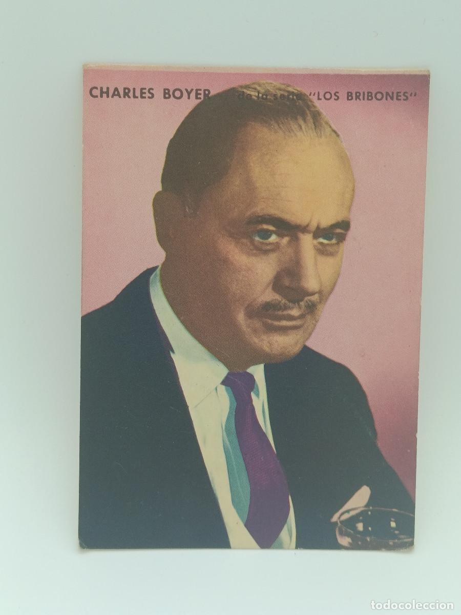 Cine: FOTO CROMO ANTIGUO CARTON 7,5CM X 10,5 CM APROXIMADAMENTE. A&Ntilde;OS 60. CHARLES BOYER. PY