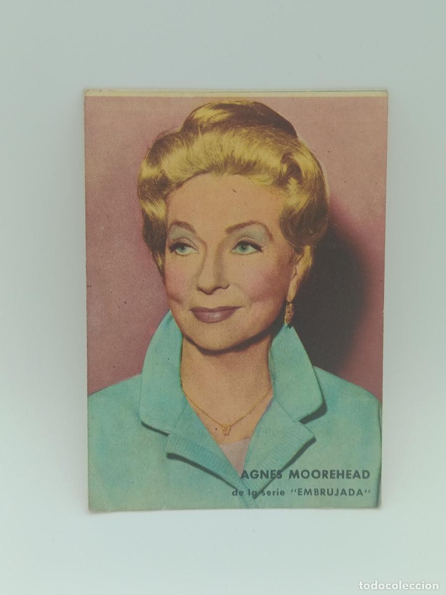 Cine: FOTO CROMO ANTIGUO CARTON 7,5CM X 10,5 CM APROXIMADAMENTE. A&Ntilde;OS 60. AGNES MOOREHEAD. PY