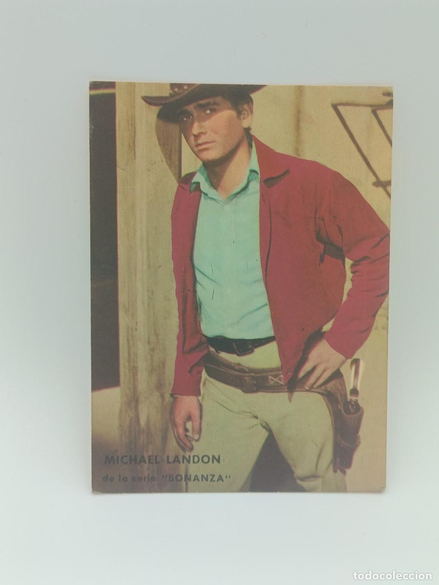 Cine: FOTO CROMO ANTIGUO CARTON 7,5CM X 10,5 CM APROXIMADAMENTE. A&Ntilde;OS 60. MICHAEL LANDON. PY