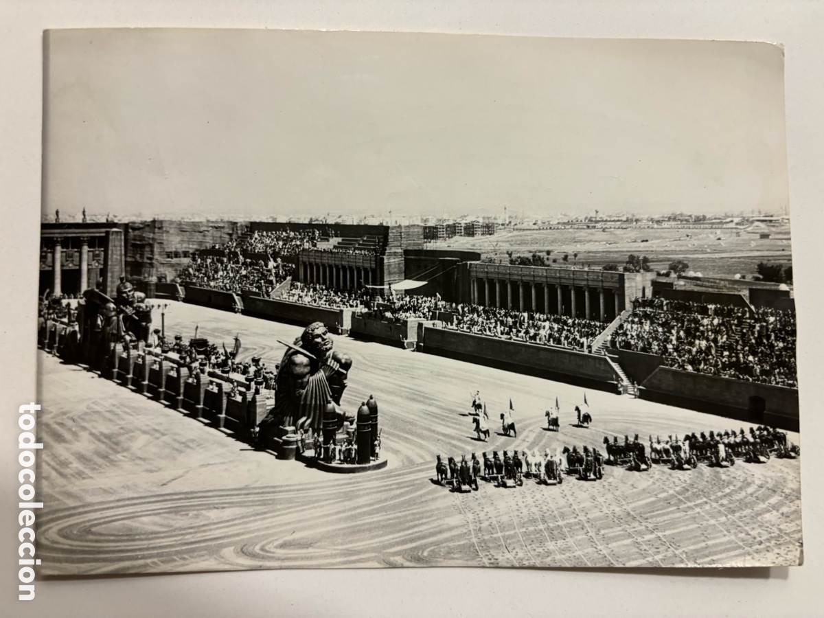 Cine: Foto original de Ben Hur arena del circo en estudios cinecitta