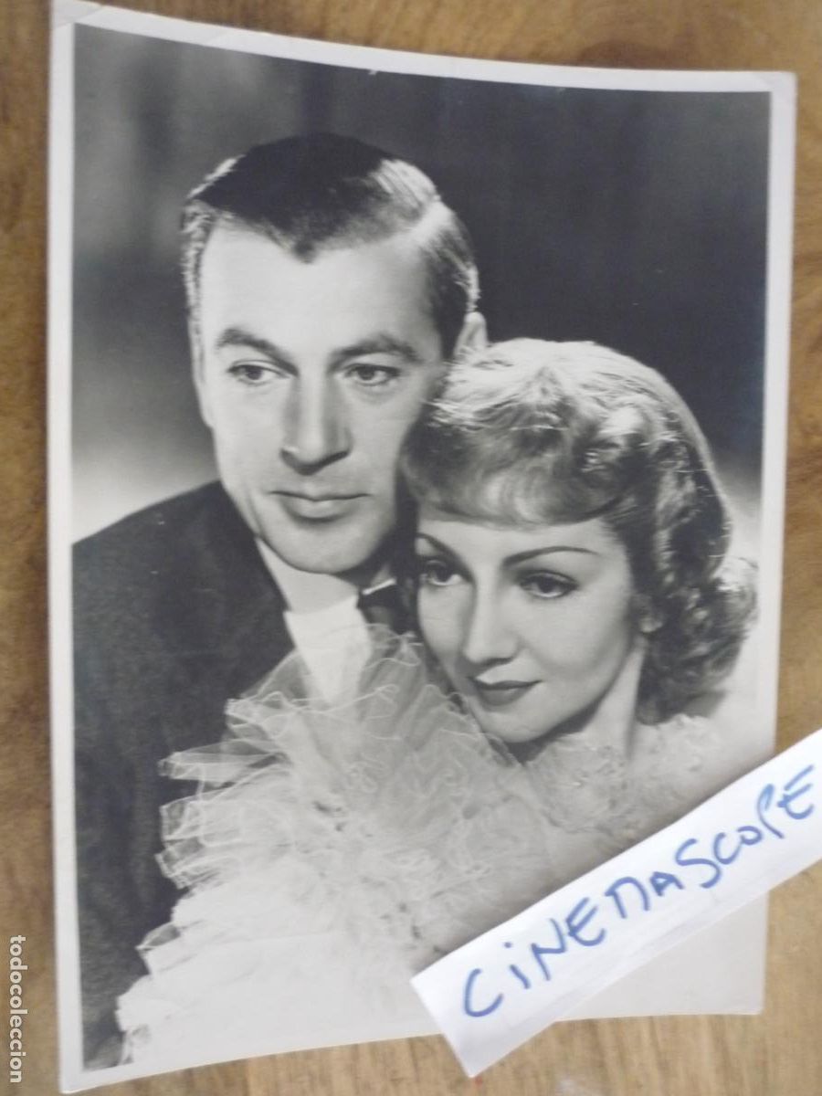 Cine: la octava mujer de barba azul - foto original b/n - gary cooper claudette colbert Ernst Lubitsch