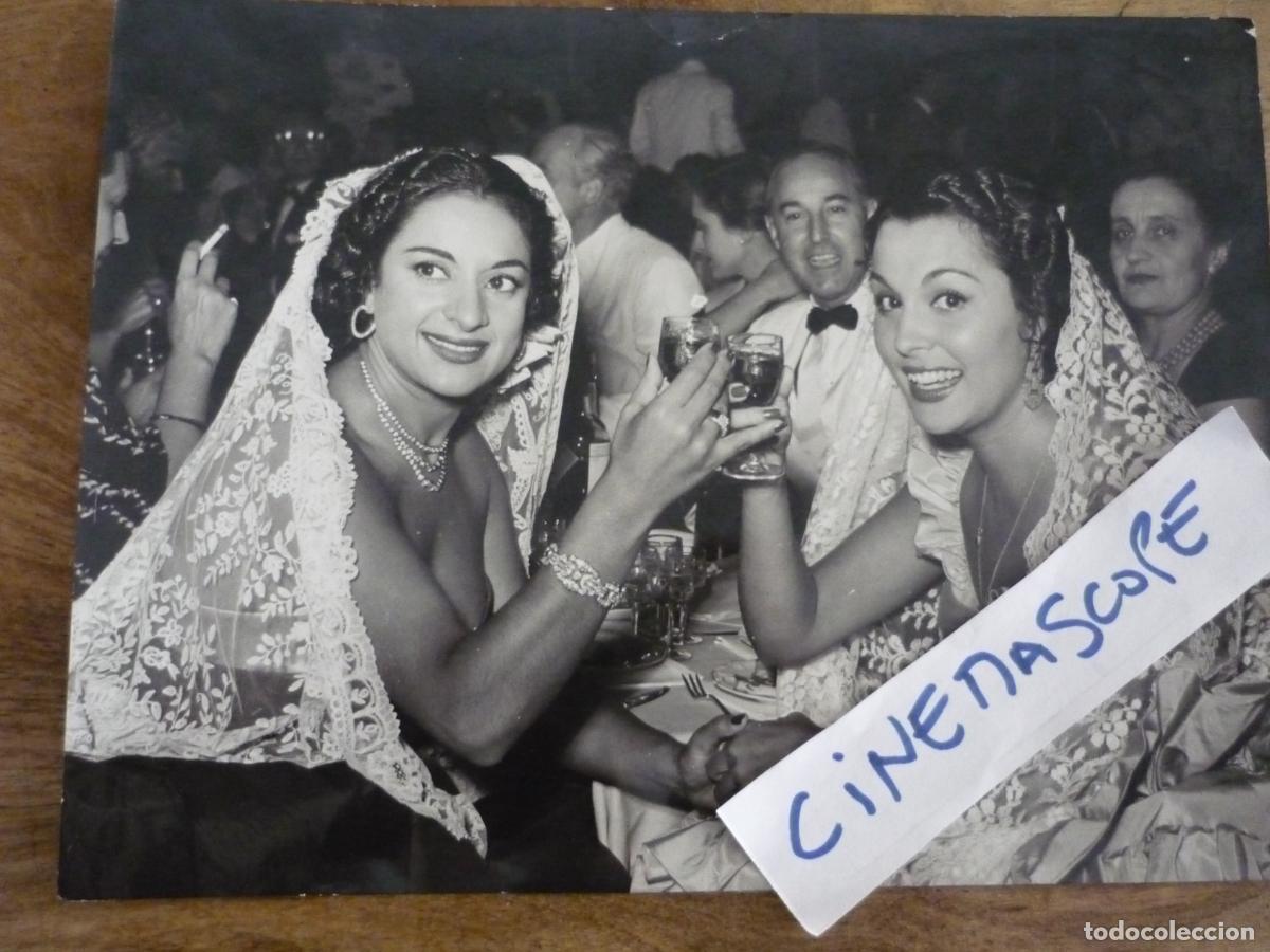 Cine: lola flores paquita rico - foto original b/n - venecia 1951