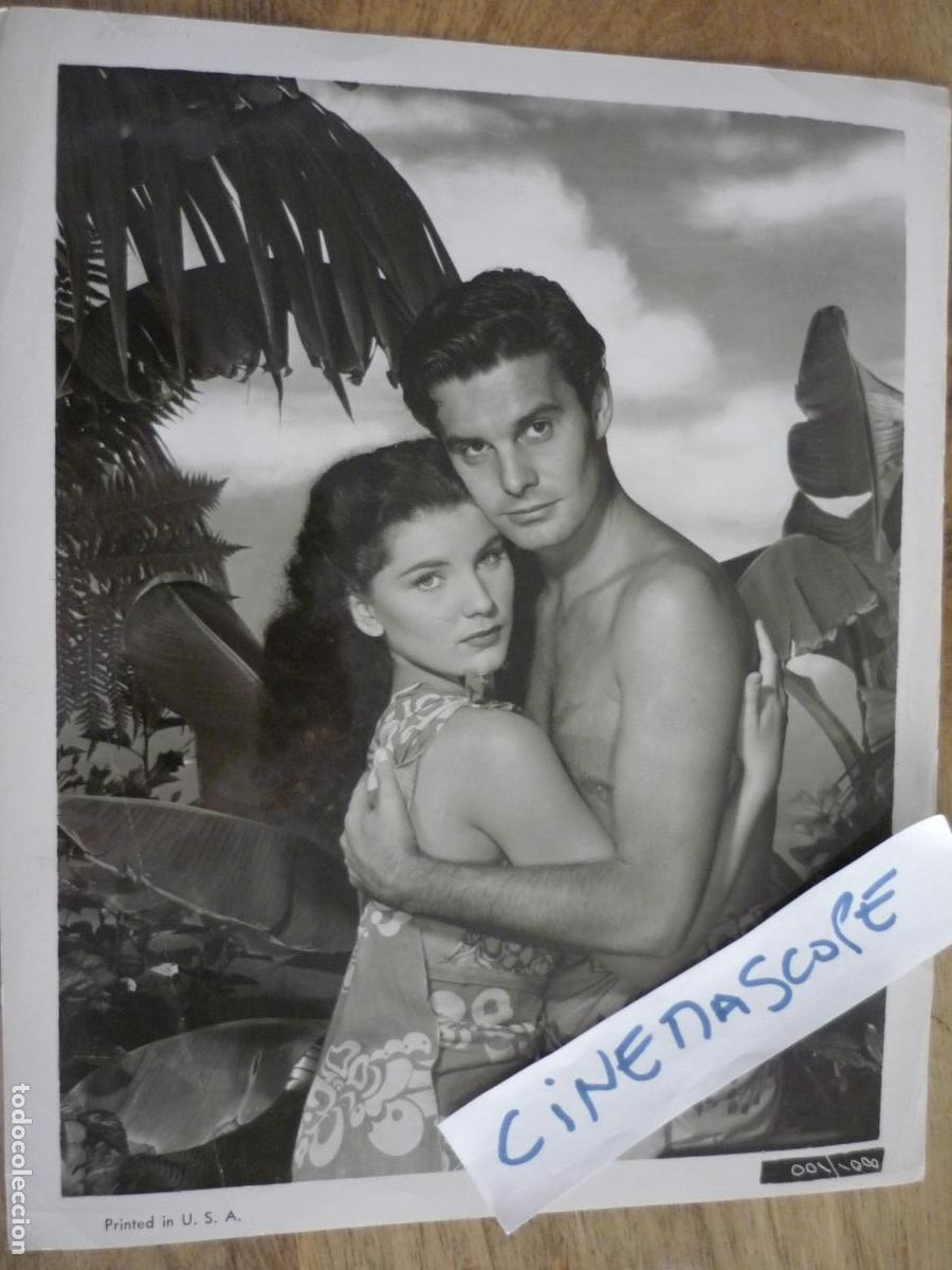 Cine: ave del paraiso - foto original b/n - debra paget louis jordan - Delmer Daves