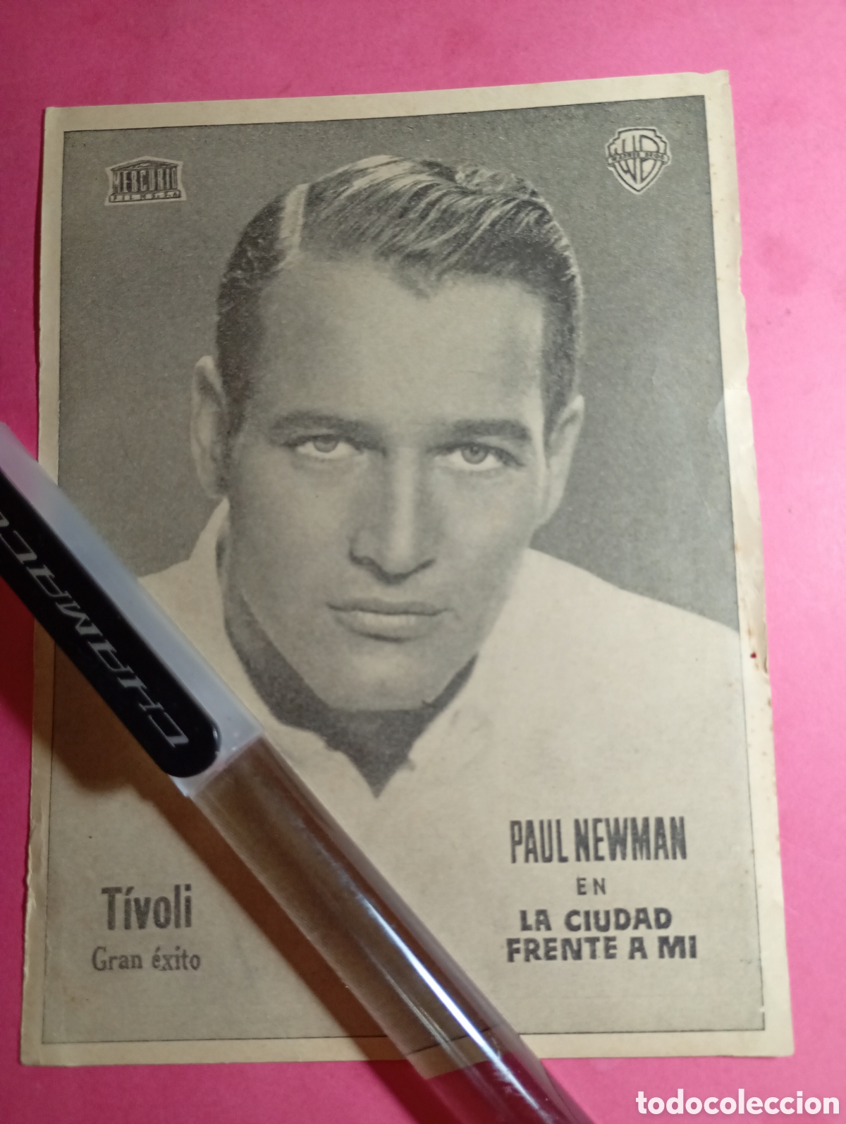 Cine: PAUL NEWMAN FOTO WARMER B. 1961 CINE T&Iacute;VOLI GRAN EXITO ''LA CIUDAD FRENTE A MI''